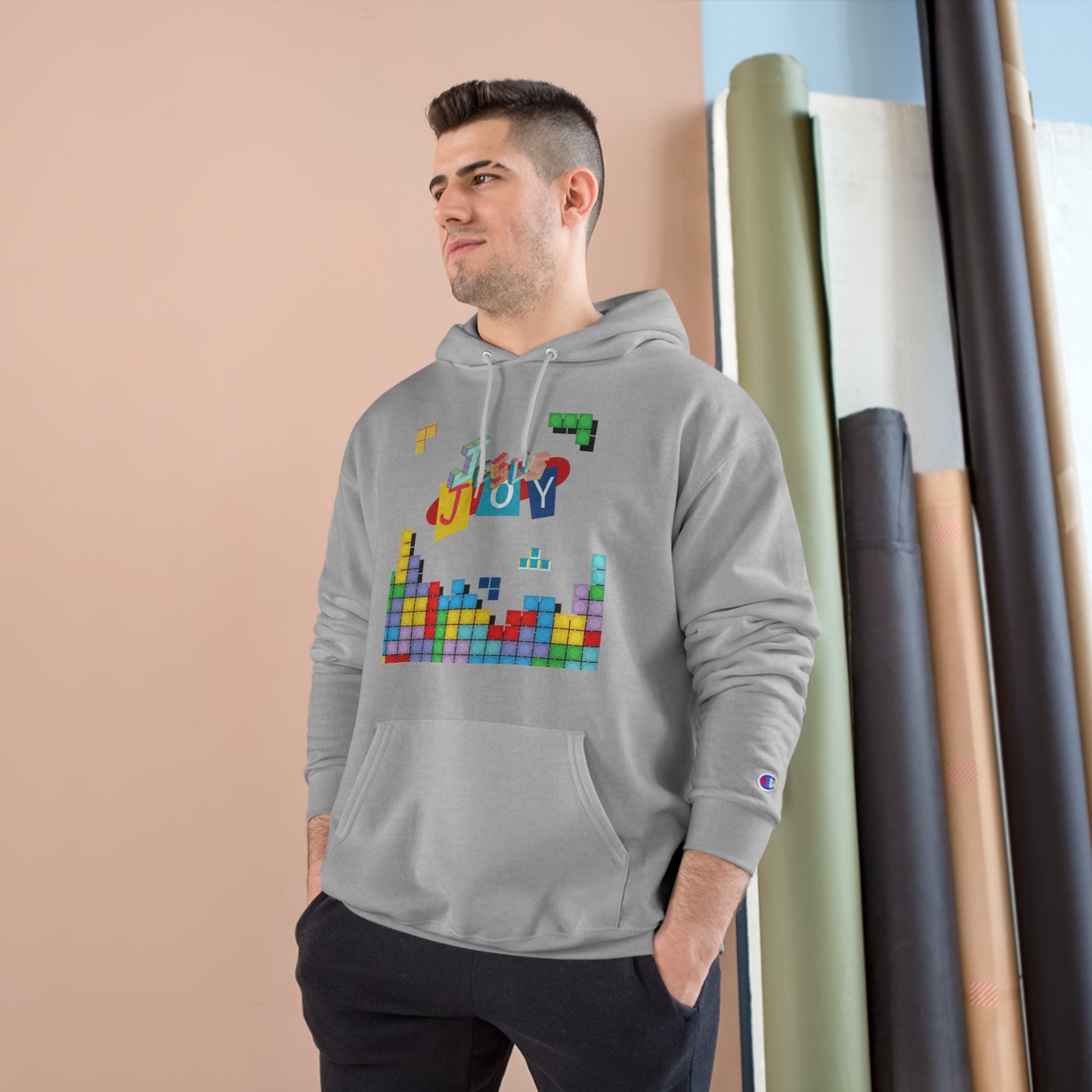 Blocks of Joy Champion Hoodie