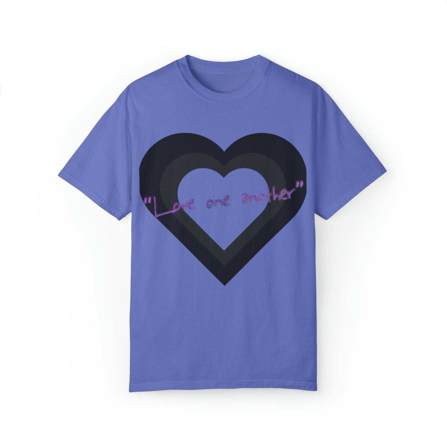 Love One Another Unisex Garment-Dyed T-shirt