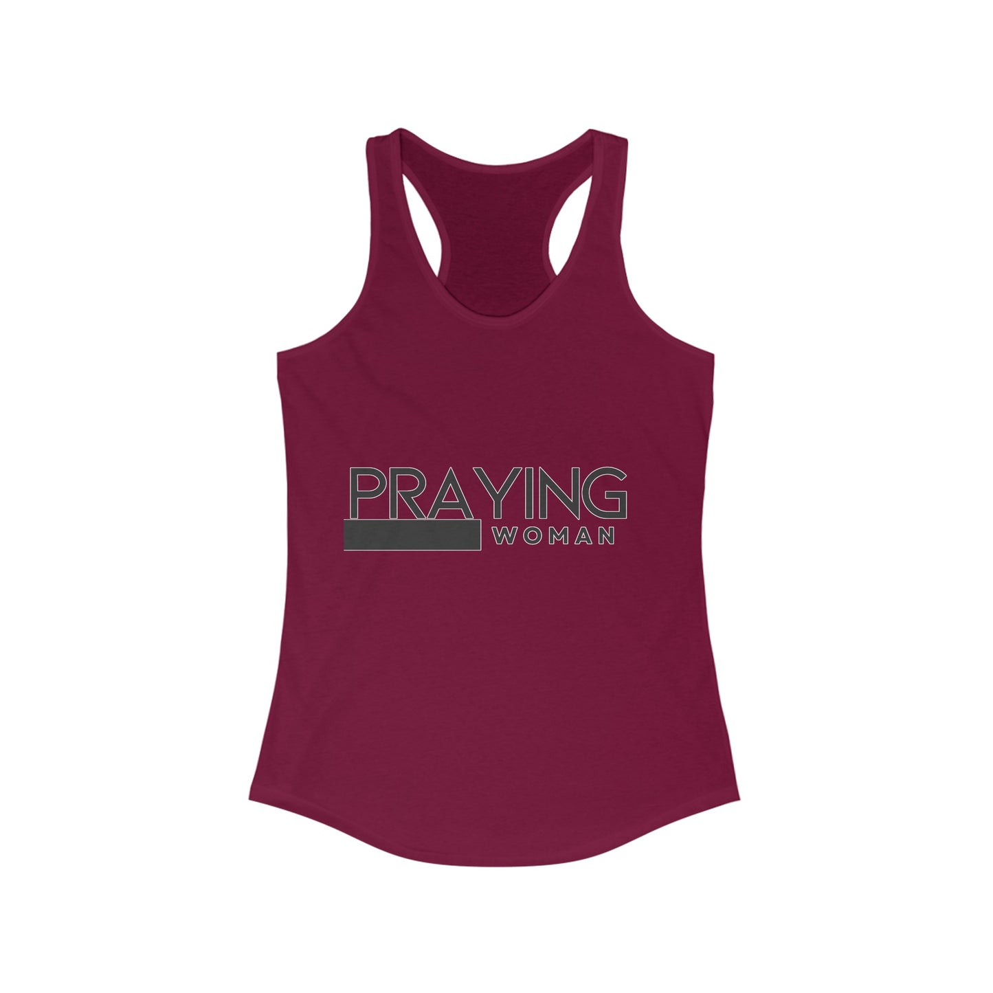 Praying Woman Racerback Tank