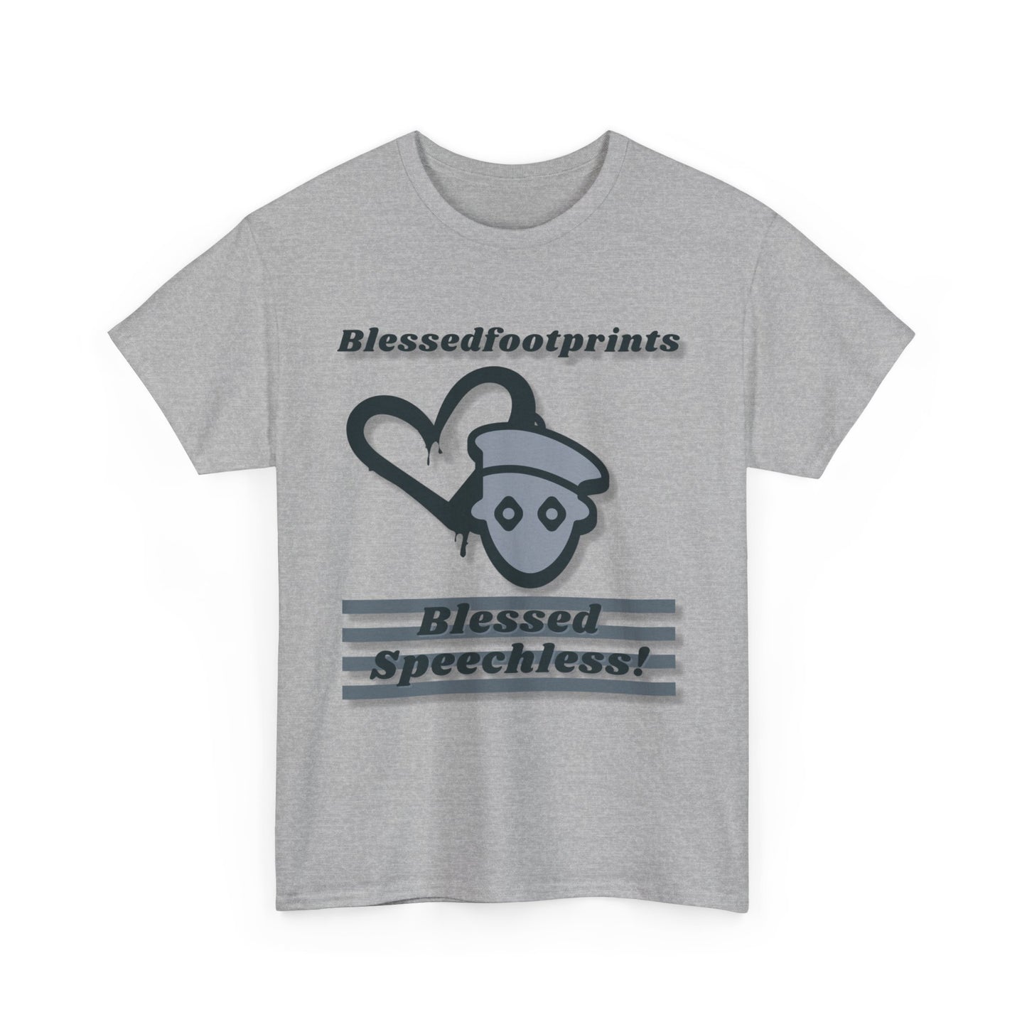 Blessedfootprints Collection Speechless Unisex Heavy Cotton Tee