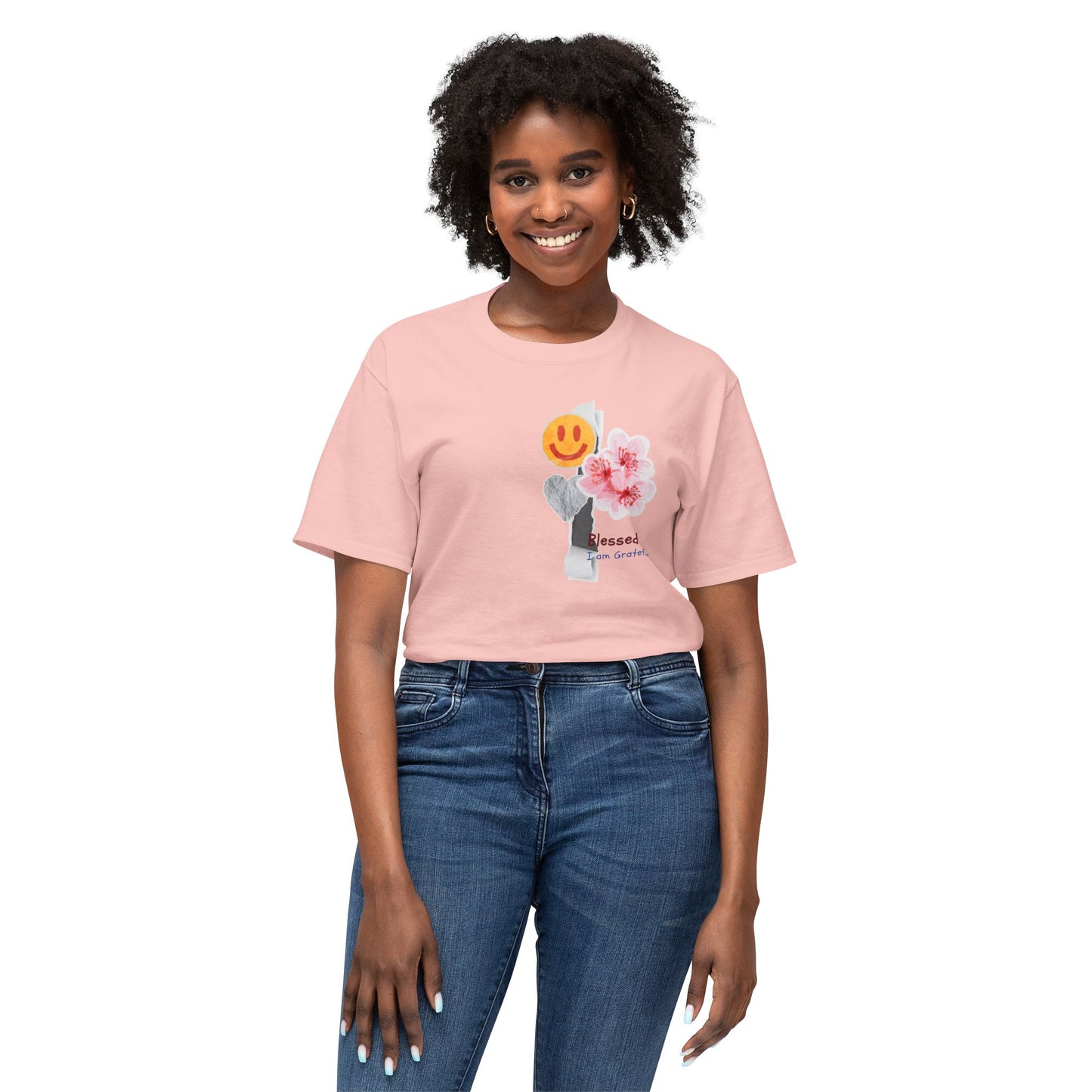 I'm Blessed & Grateful Unisex HD Cotton™ T-Shirt | Positive Vibes Tee