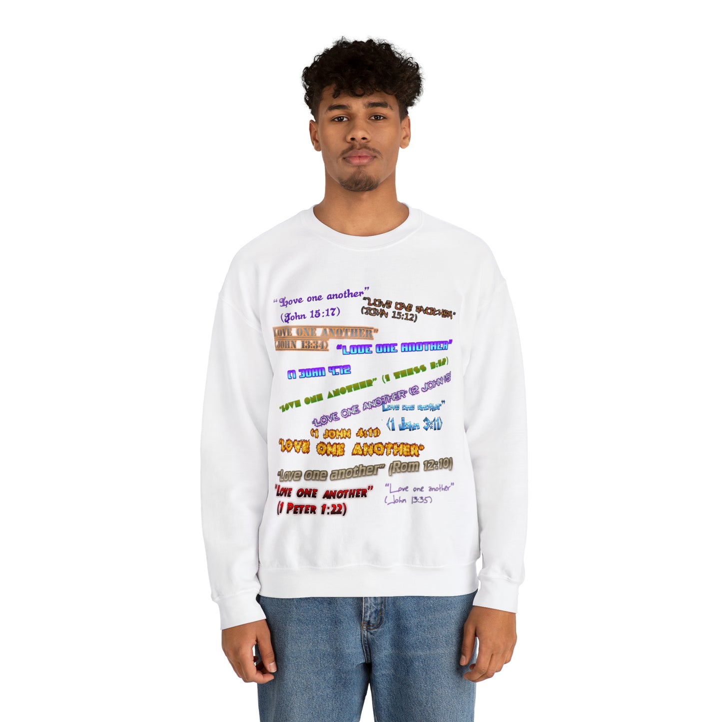 Love One Another Unisex Heavy Blend™ Crewneck Sweatshirt