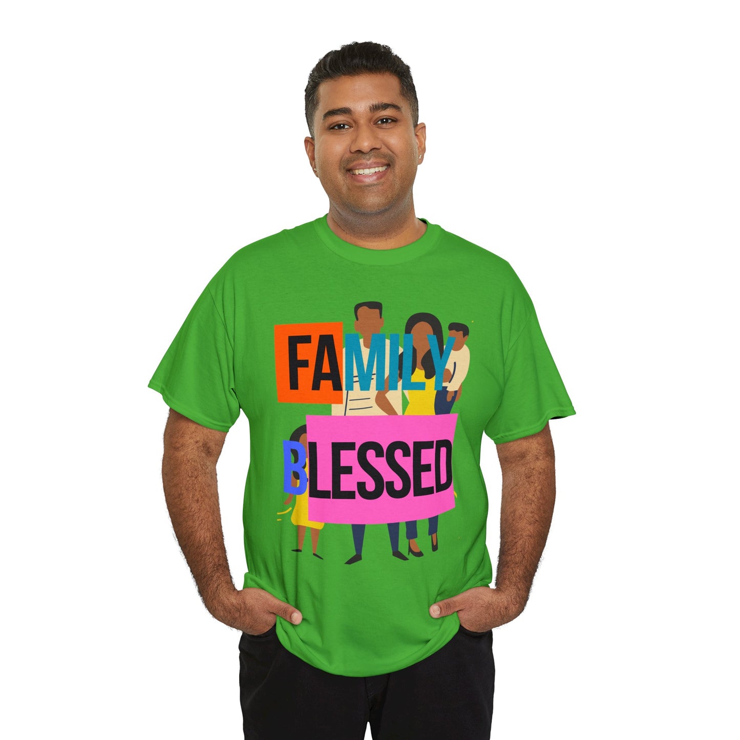 Family Blessed Unisex Heavy Cotton Tee