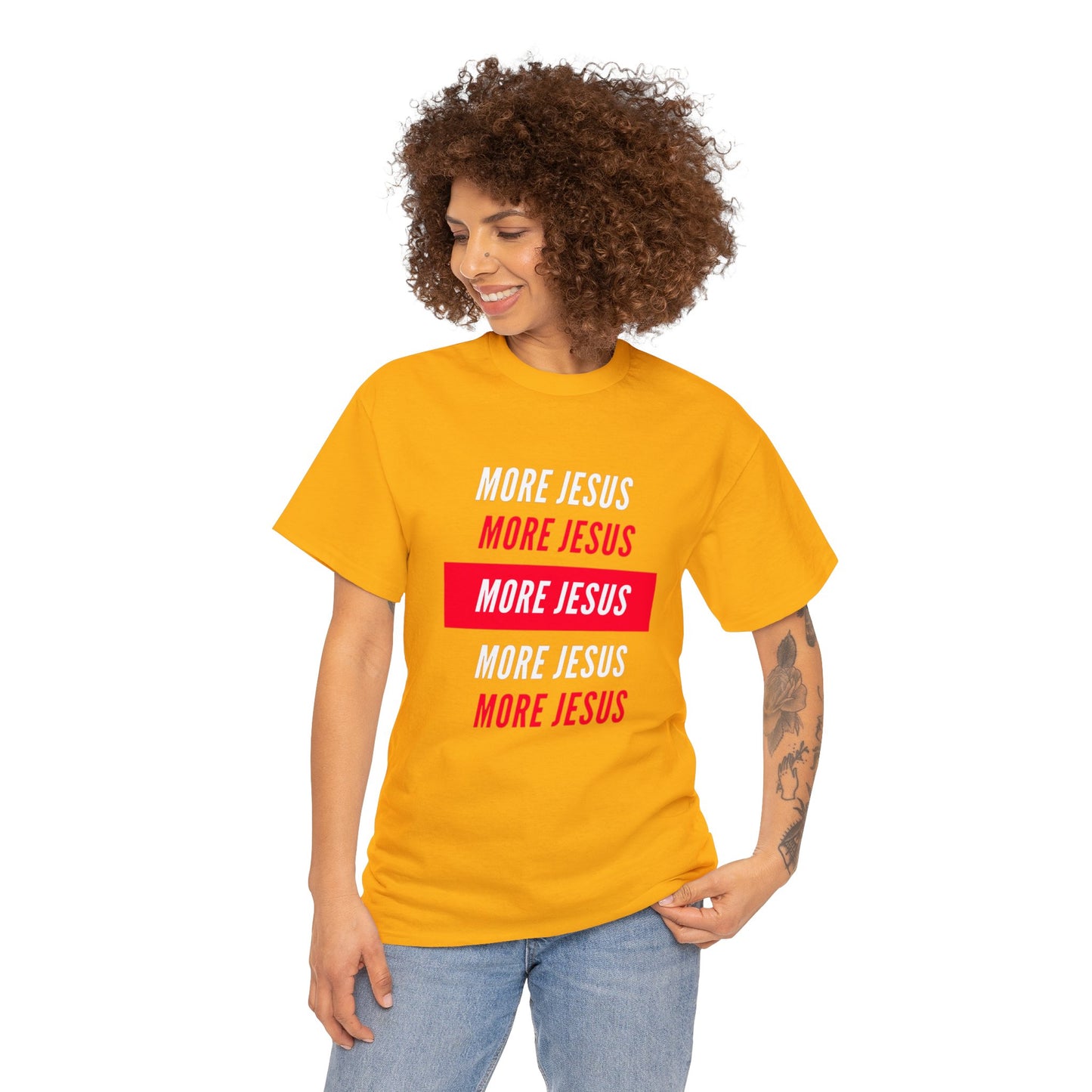 More Jesus Unisex Heavy Cotton Tee