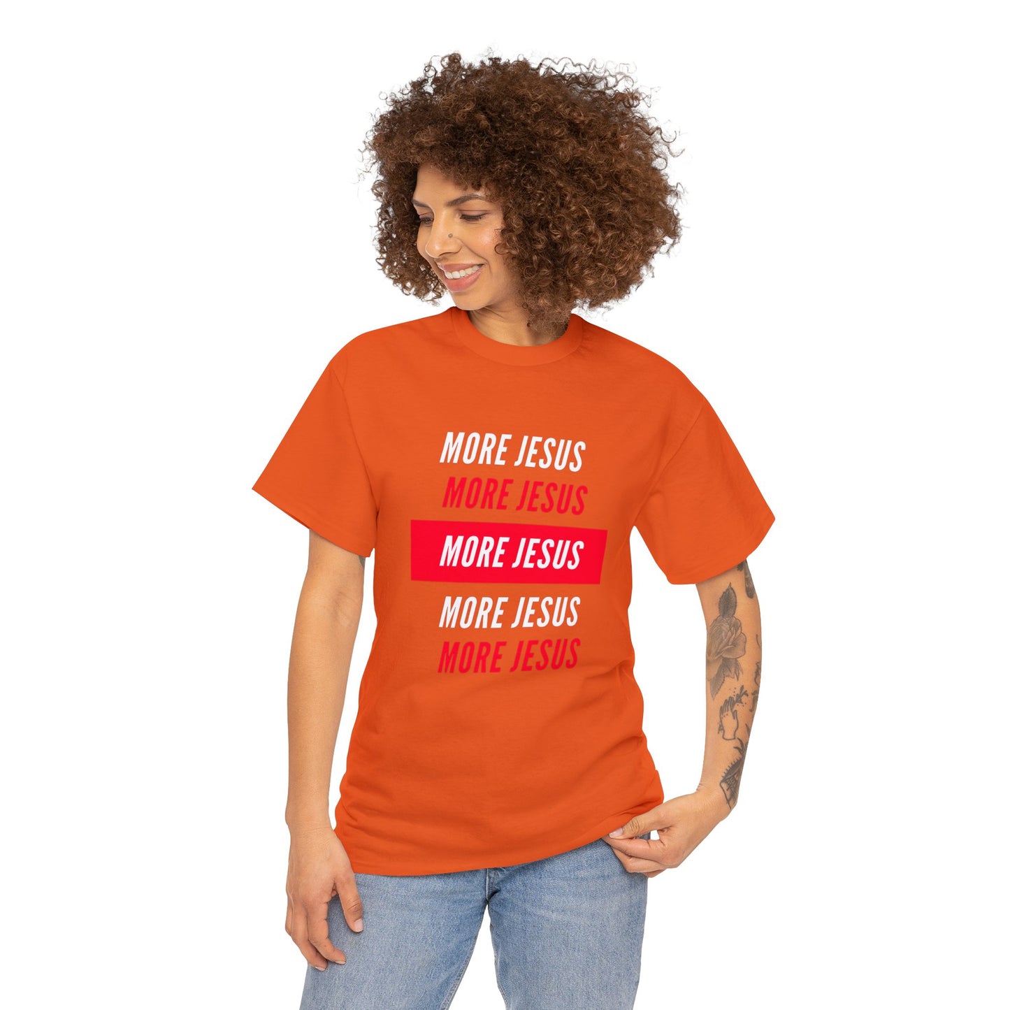 More Jesus Unisex Heavy Cotton Tee