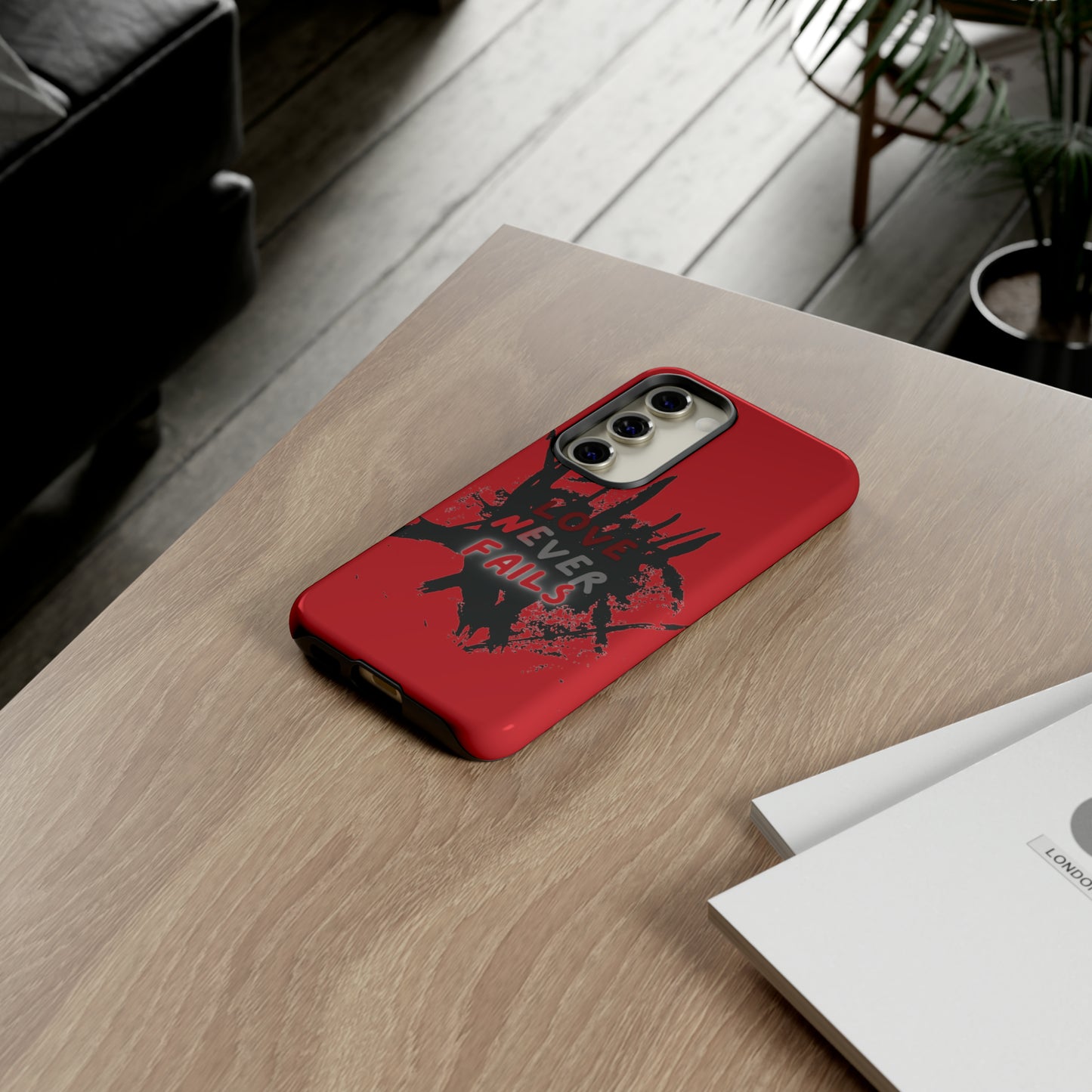 Love Never Fails Red Tough Cases