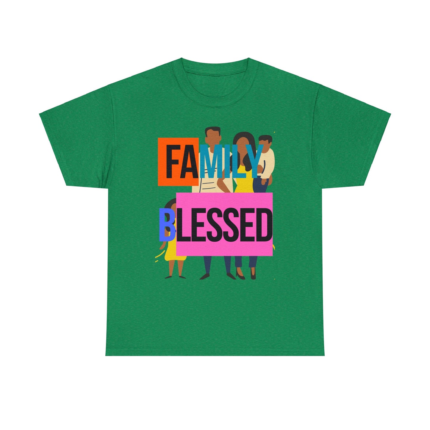 Family Blessed Unisex Heavy Cotton Tee