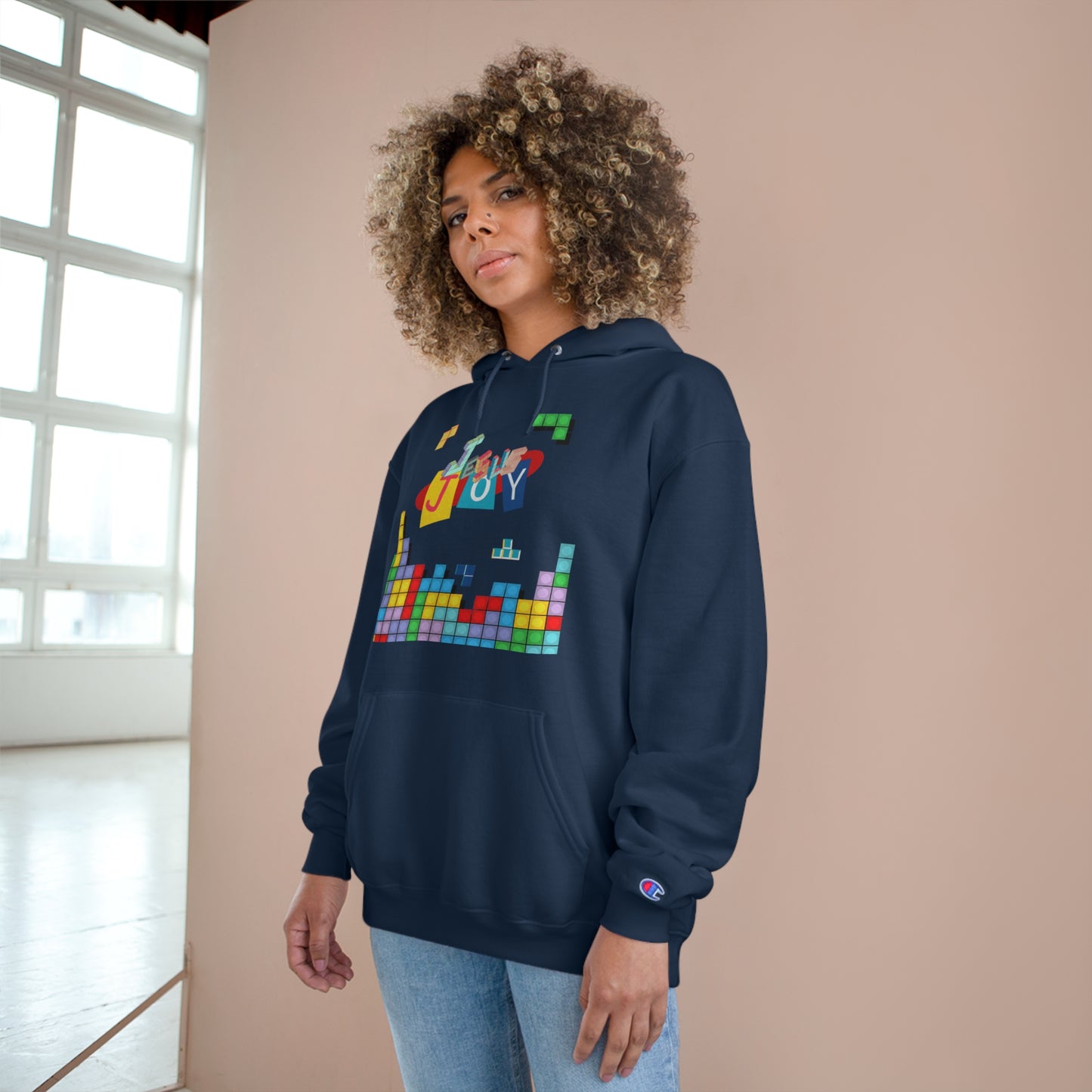 Blocks of Joy Champion Hoodie