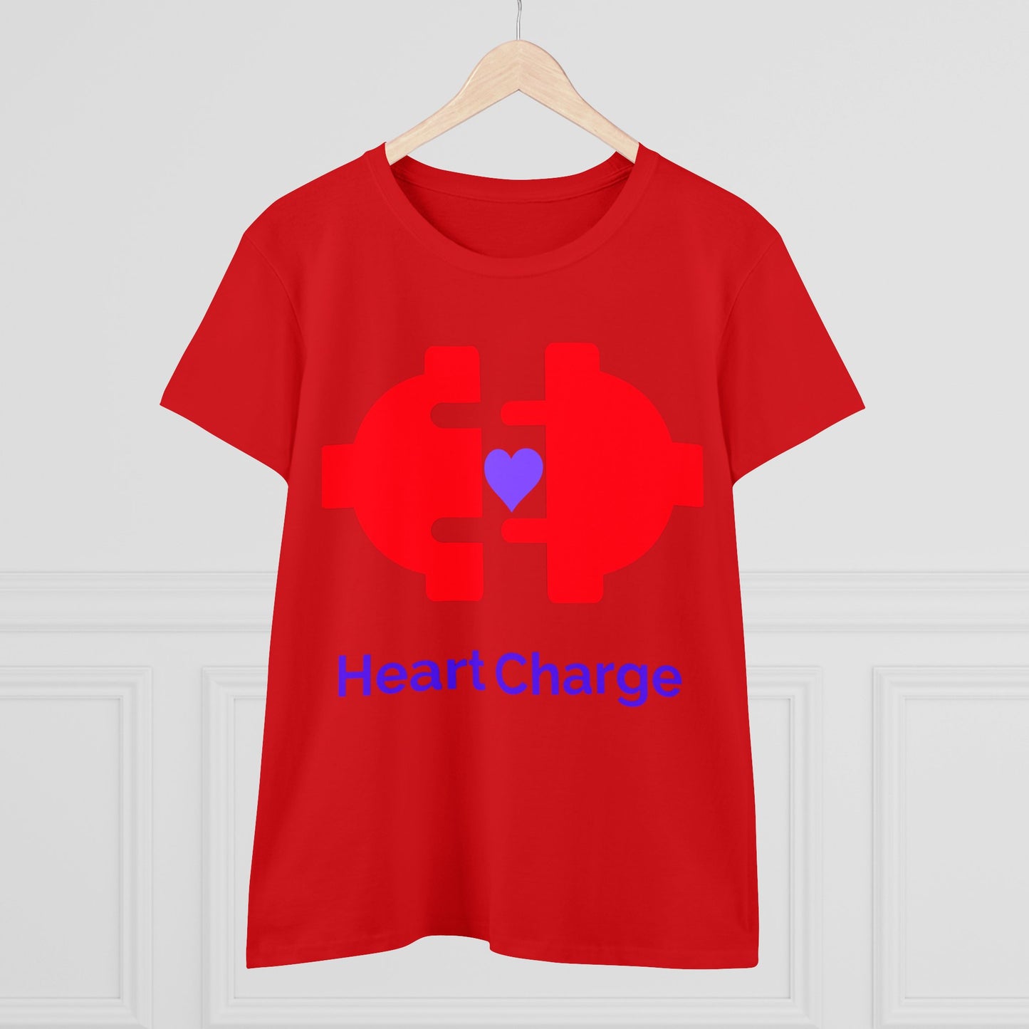 Heart Charge Women's Midweight Cotton Tee