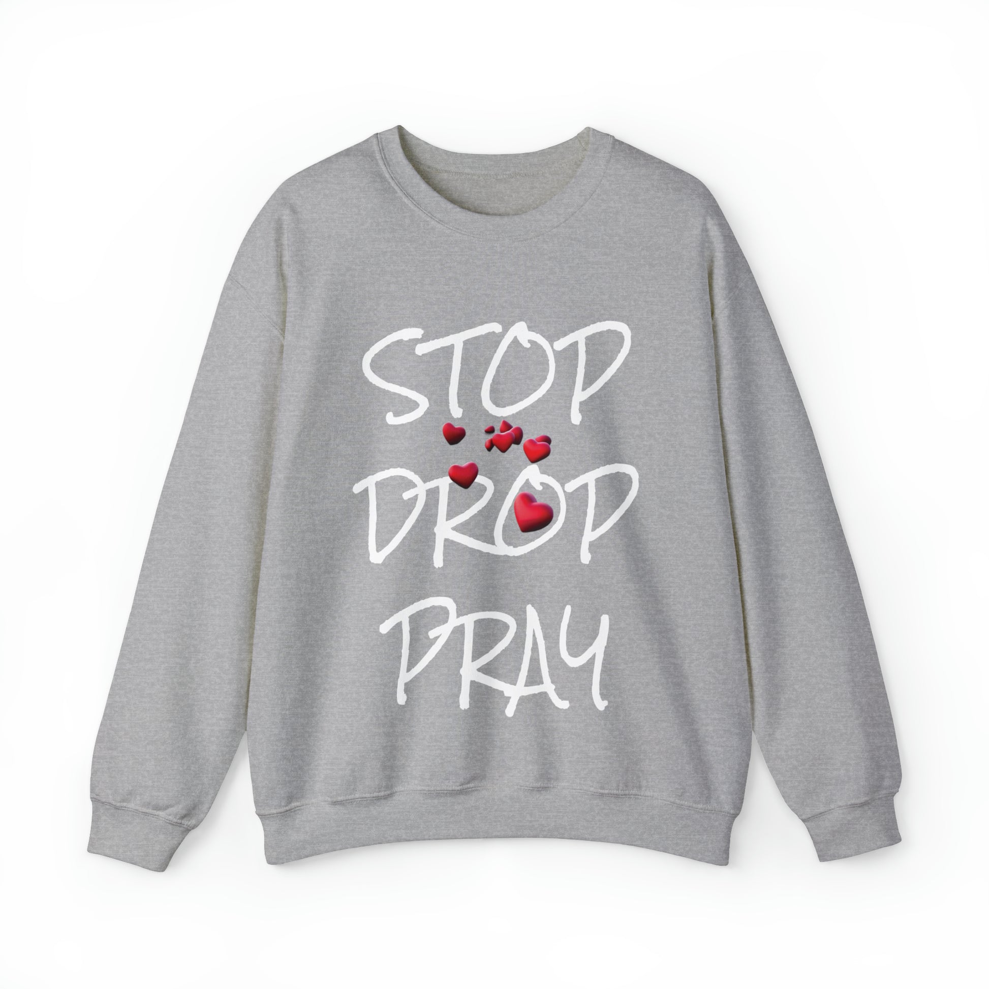 Stop Drop Pray Unisex Heavy Blend™ Crewneck Sweatshirt