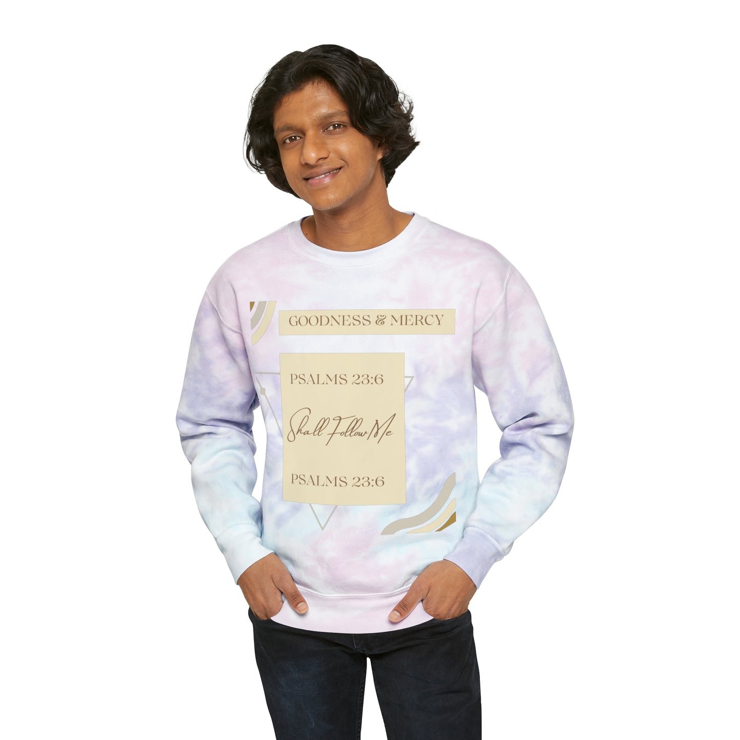 Goodness & Mercy Unisex Tie-Dye Sweatshirt