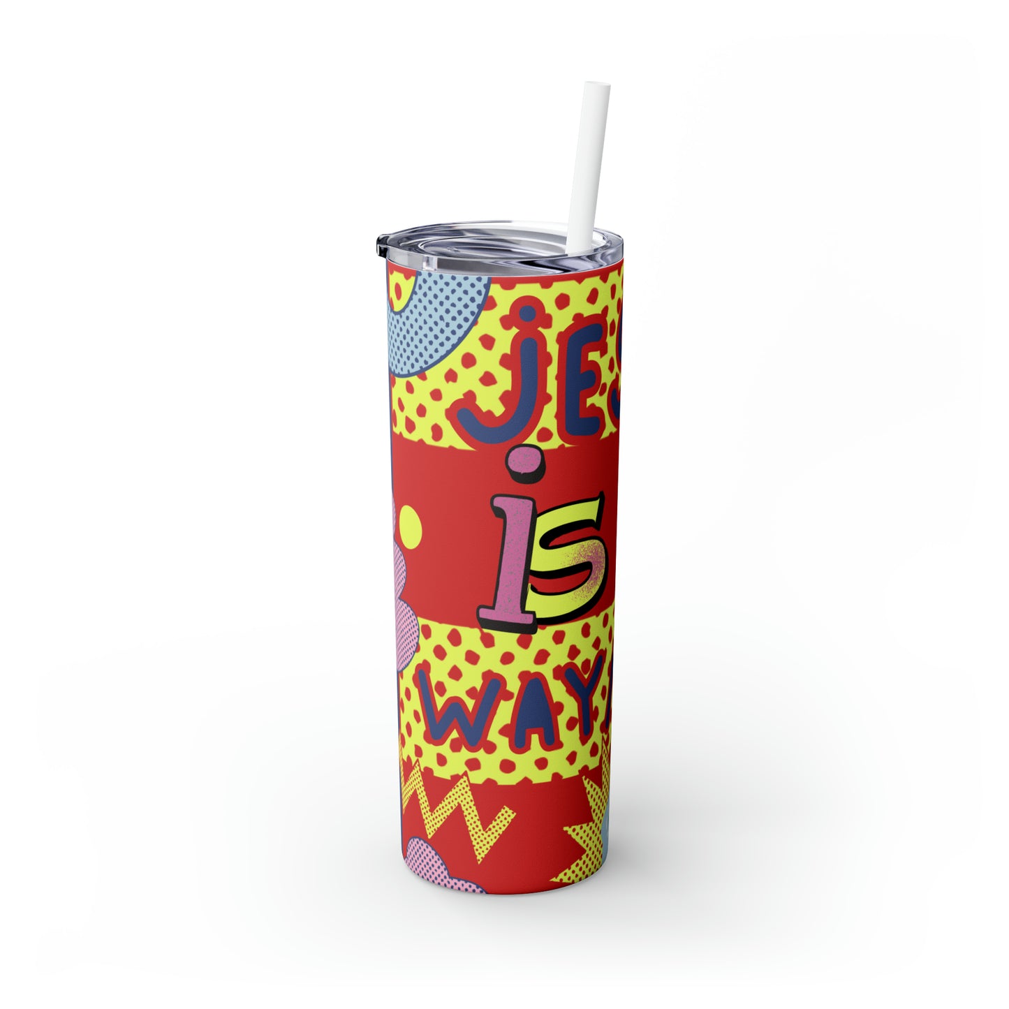 Jesus is my waymaker Skinny Tumbler with Straw, 20oz