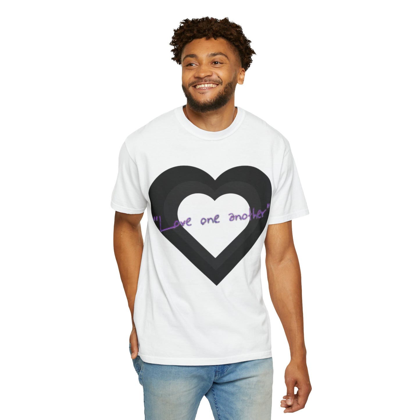 Love One Another Unisex Garment-Dyed T-shirt