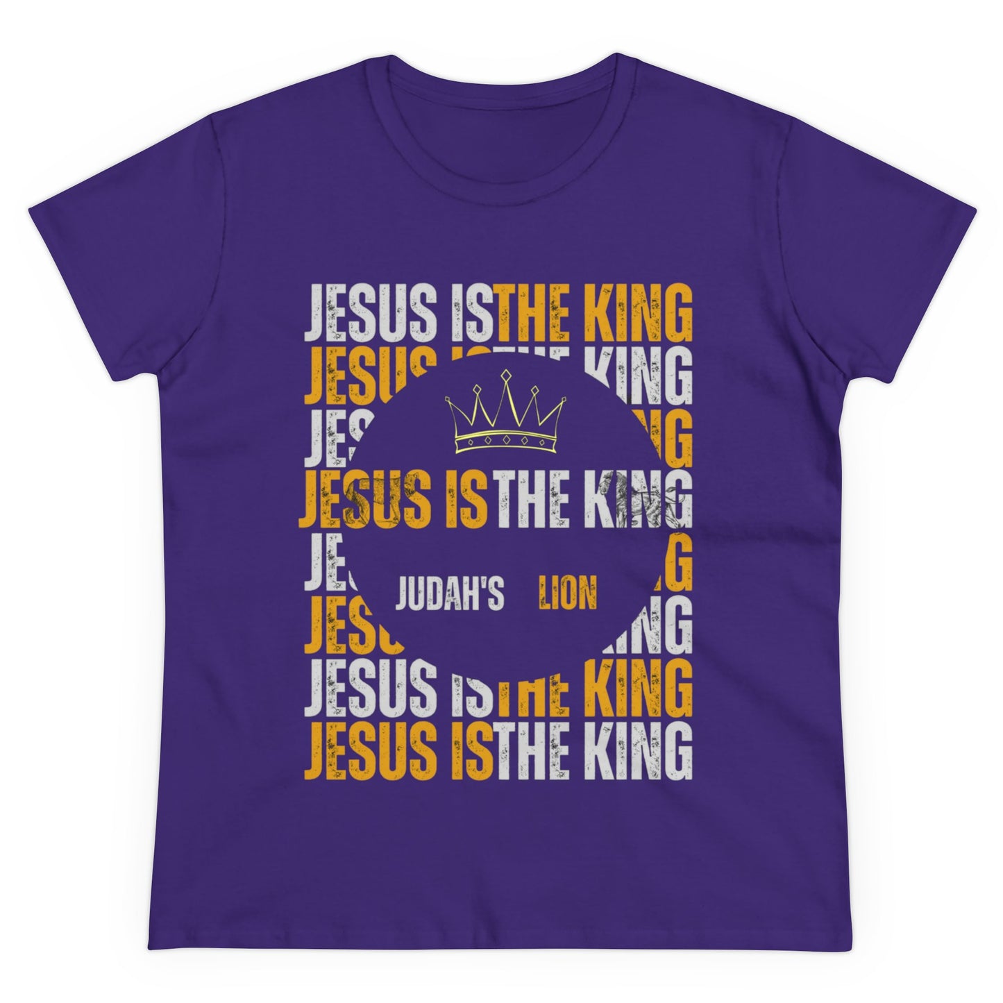 Jesus is The King Women's Midweight Cotton Tee