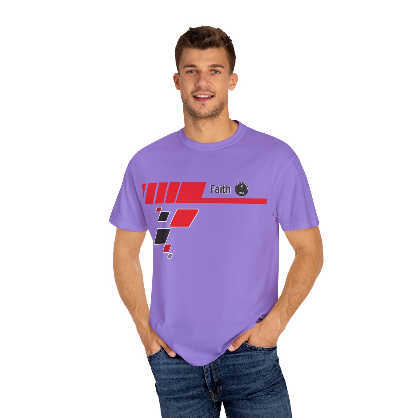 Faith Fuel Race T-Shirt | Comfort Colors 1717 - Christian Design