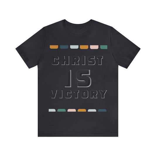 Christ is Victory Unisex Jersey Short Sleeve Tee