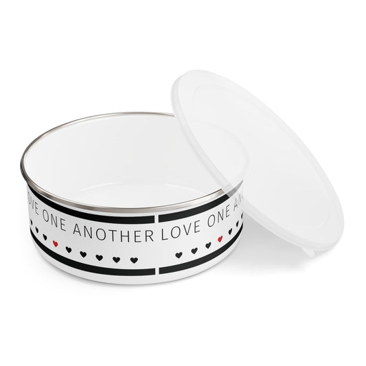 Love One Another Enamel Bowl