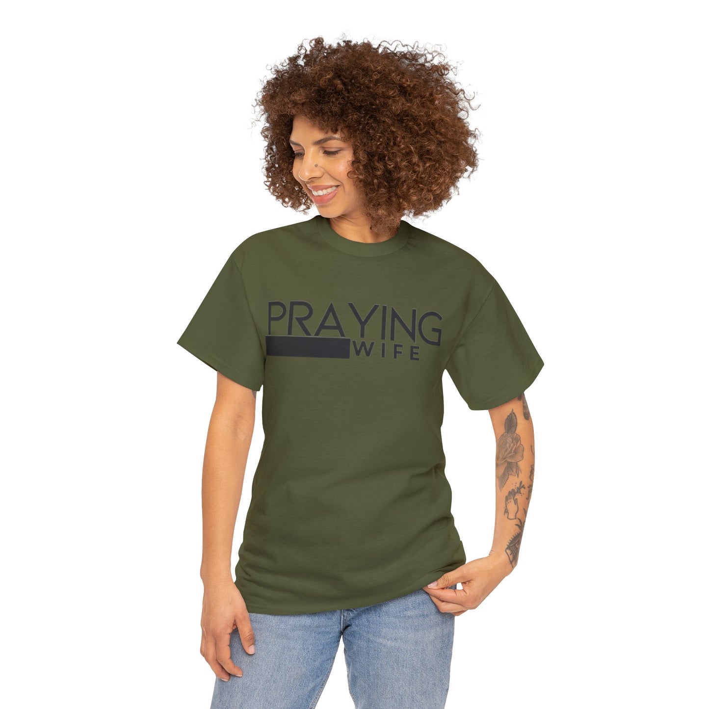 Praying Wife Unisex Heavy Cotton Tee