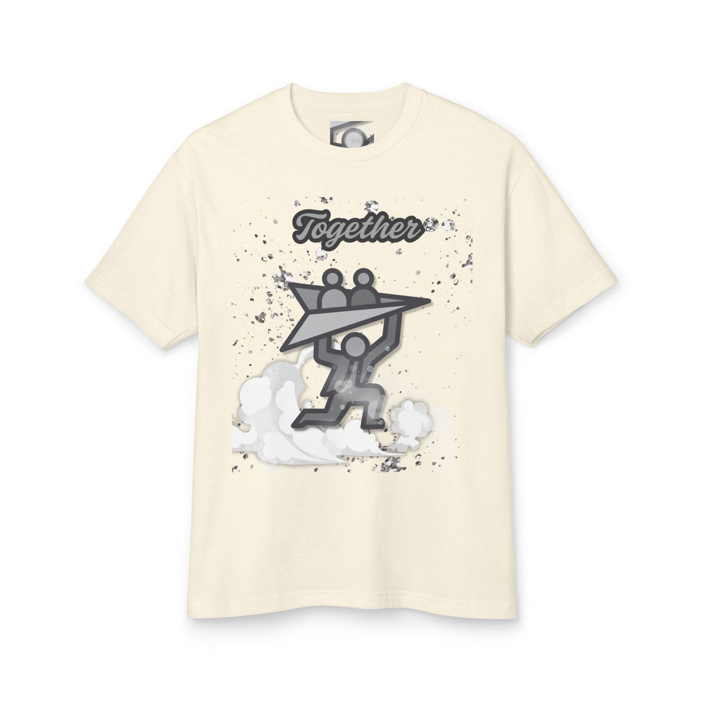 Uplift Together Unisex Heavyweight Cotton Tee - Motivational Graphic Shirt