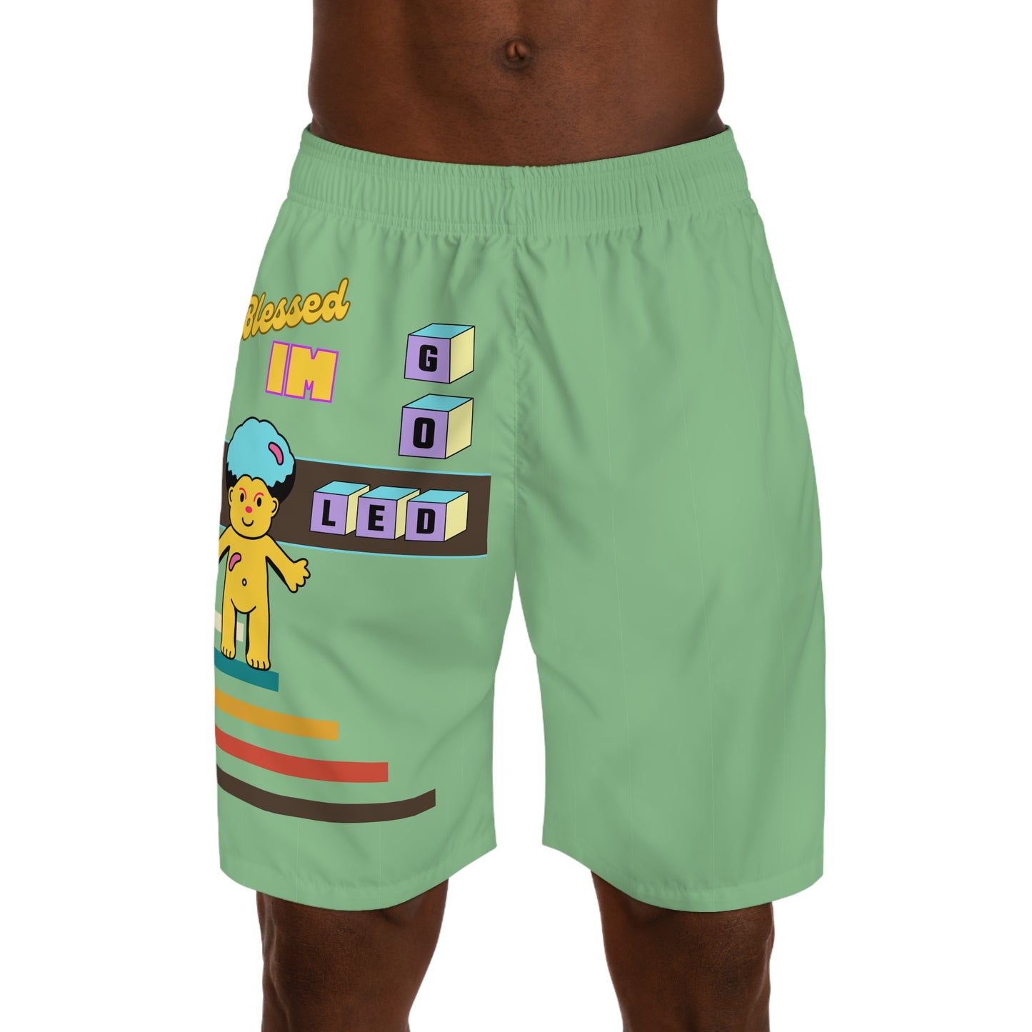 Blessed I'm God Led Men's Jogger Shorts