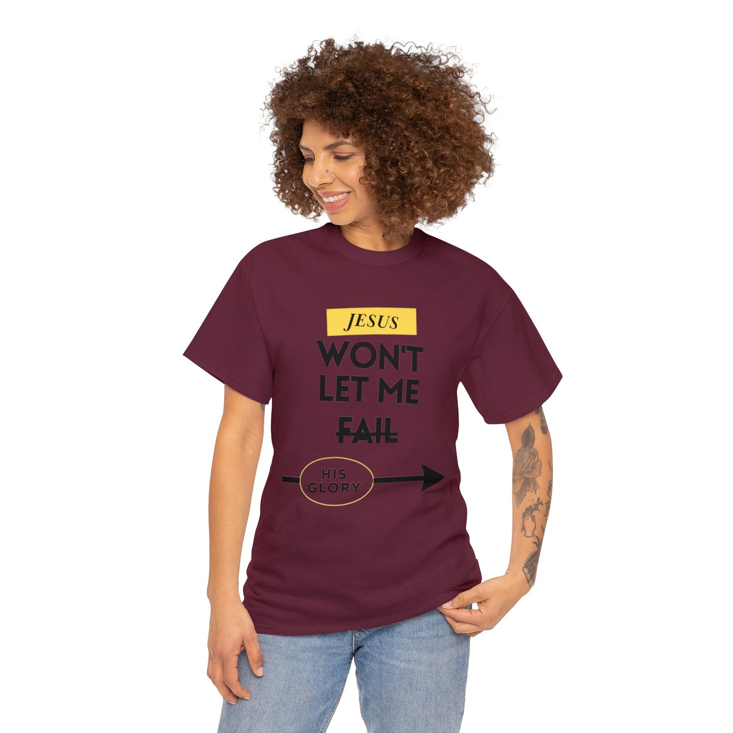 Jesus Won't Let Me Fail  Short-Sleeve T-Shirt