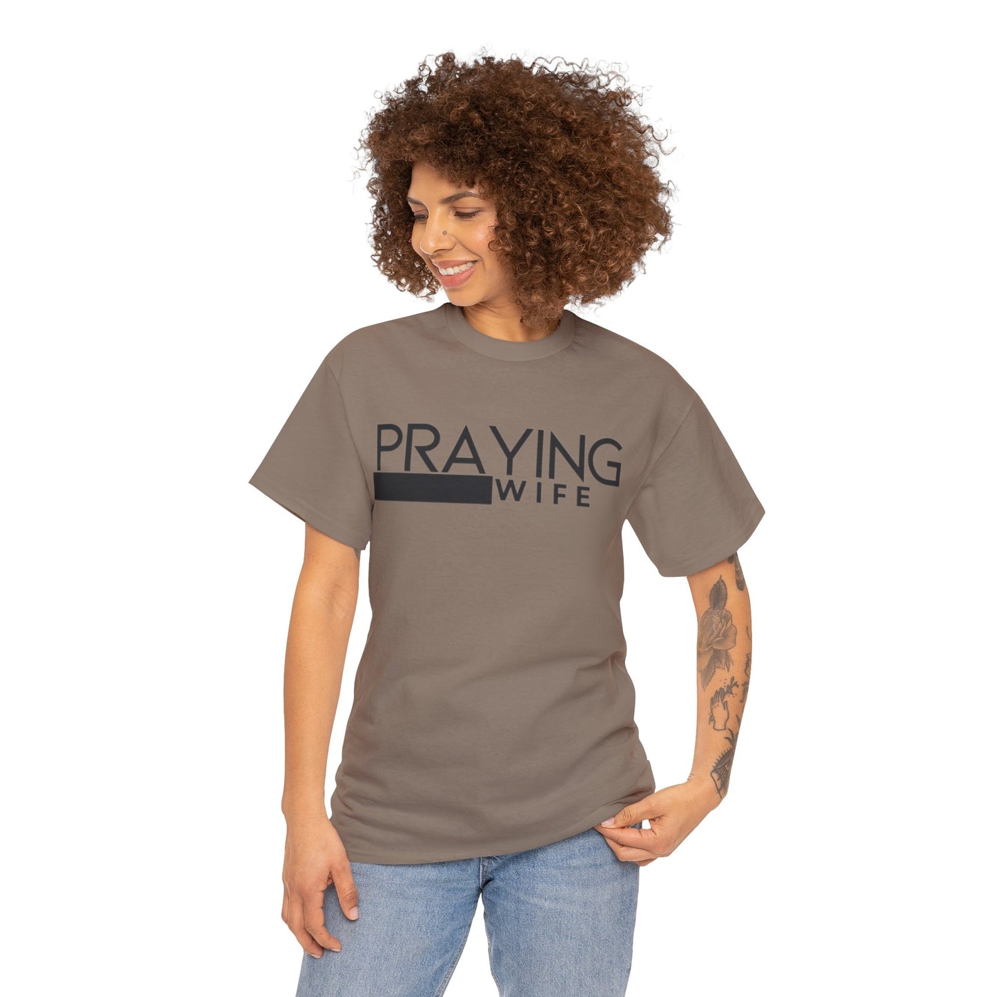 Praying Wife Unisex Heavy Cotton Tee