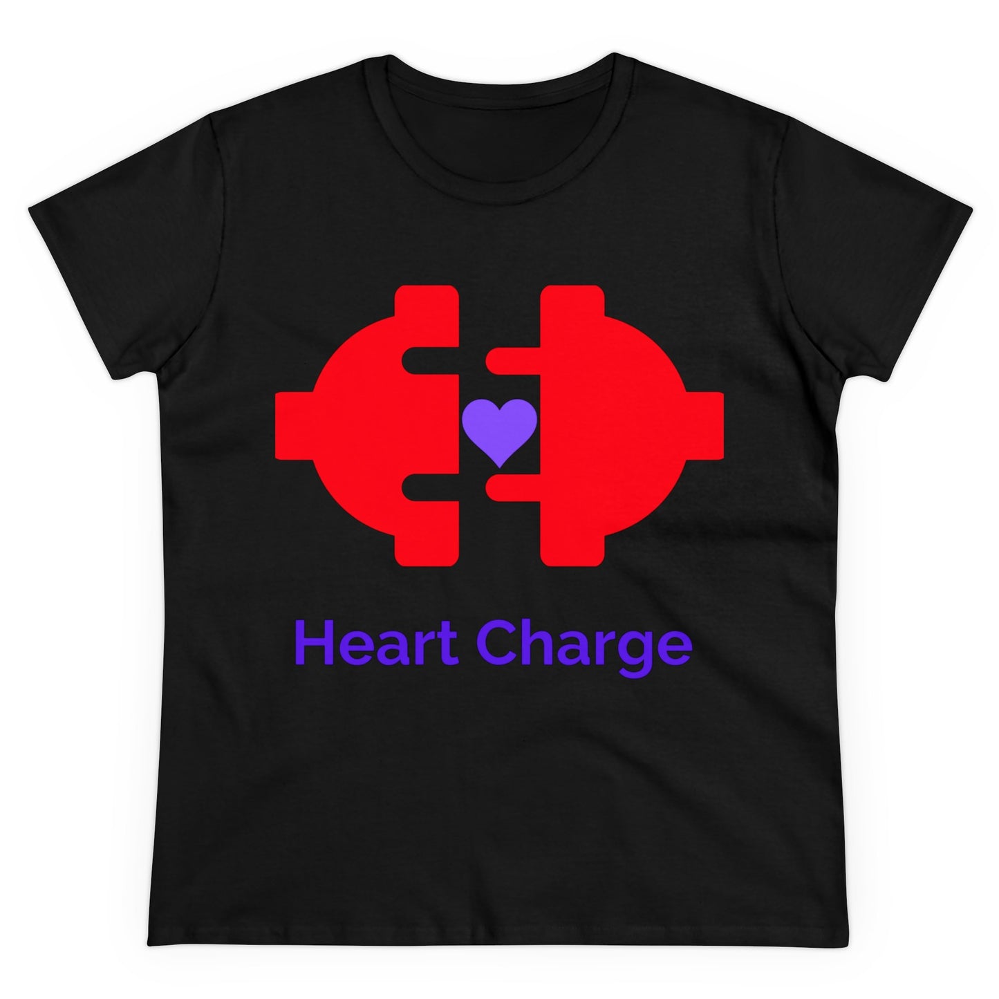 Heart Charge Women's Midweight Cotton Tee