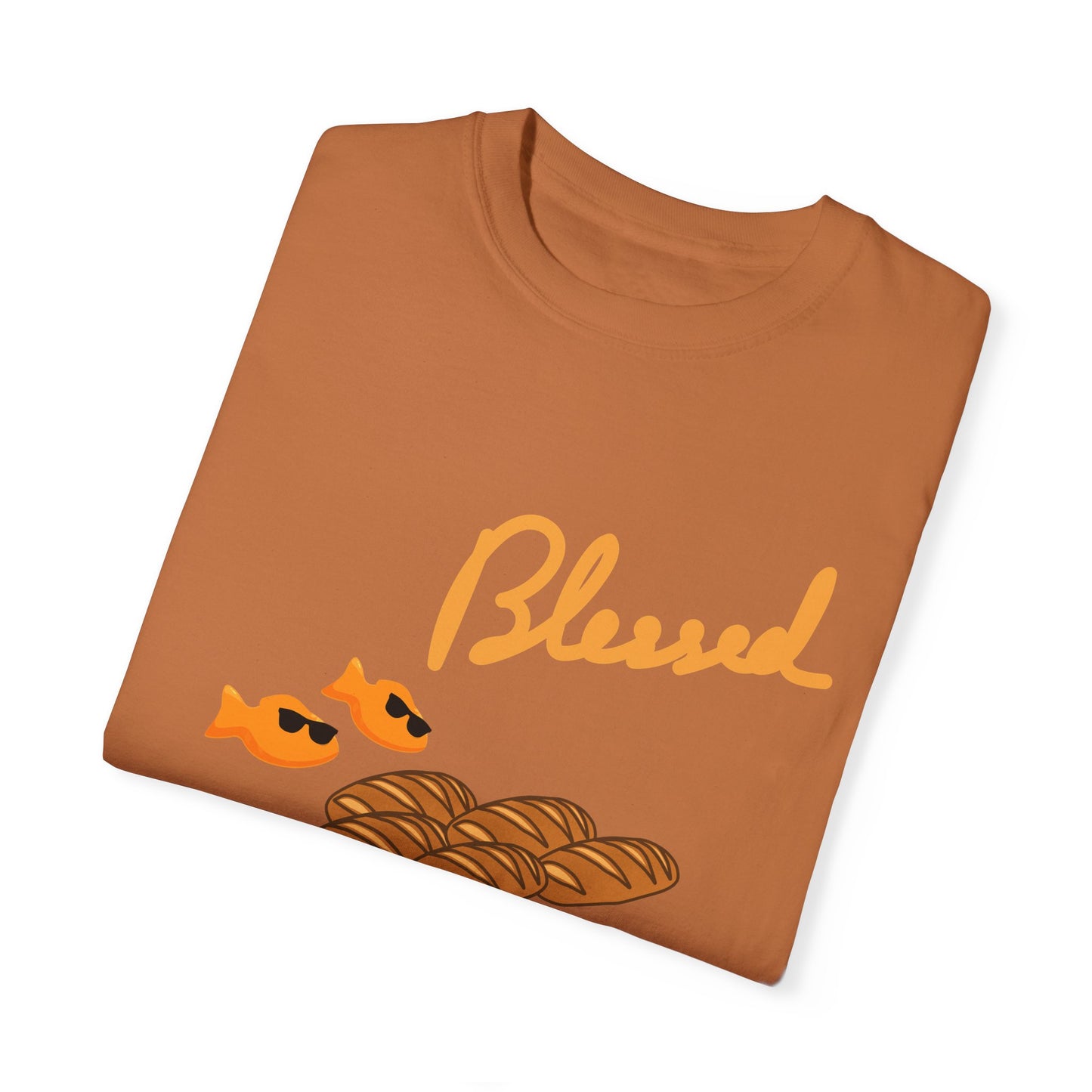 Blessed 2 fish & 5 Loaves T-Shirt – Christian Design | Comfort Colors 1717