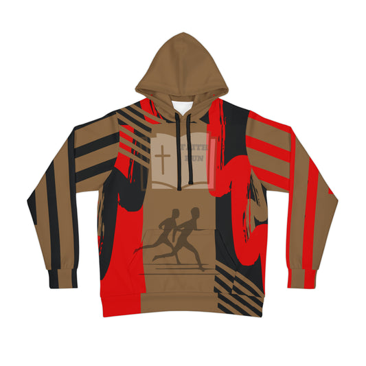 Faith Run Brown Athletic Hoodie