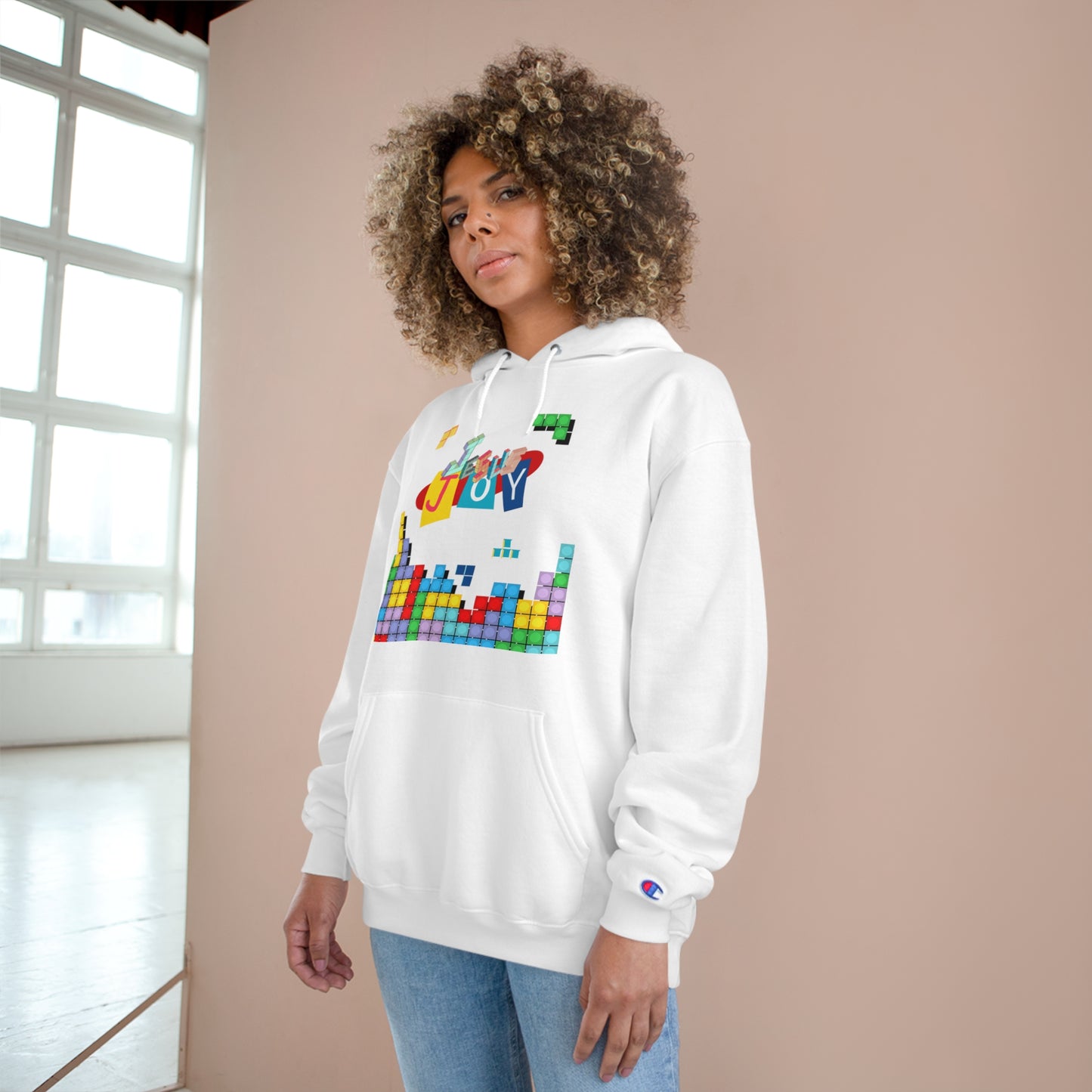 Blocks of Joy Champion Hoodie