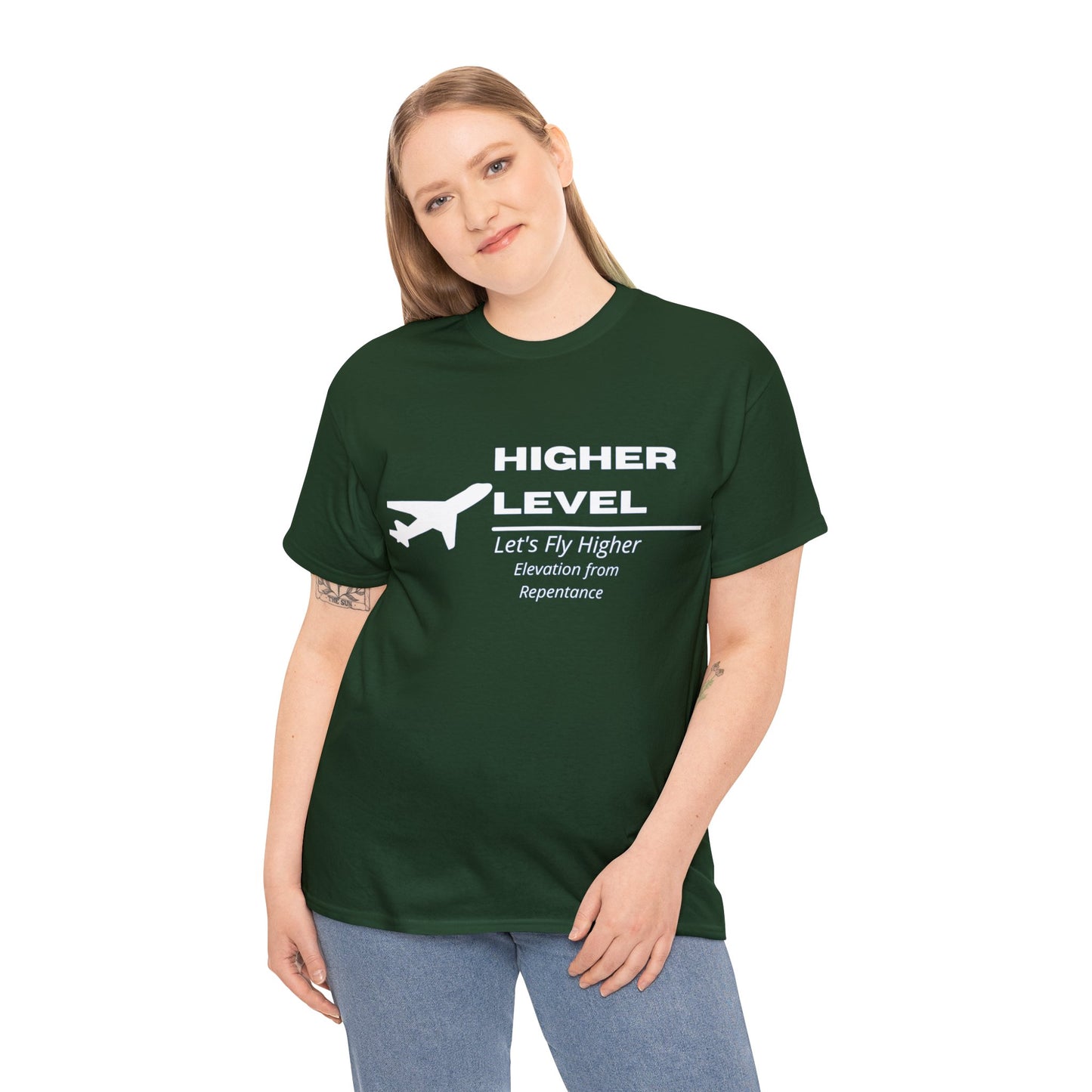 Higher Level Unisex Heavy Cotton Tee