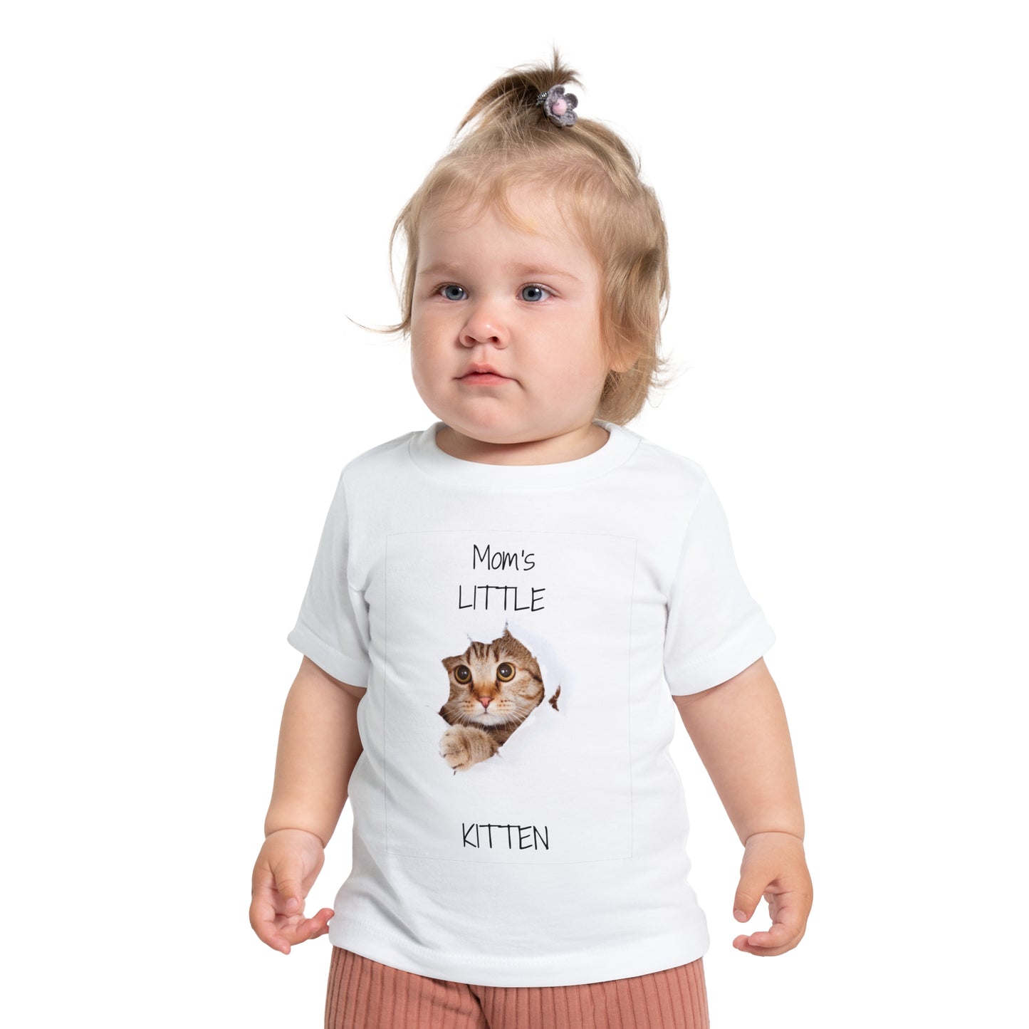 Mom's Kitten Baby Short Sleeve T-Shirt