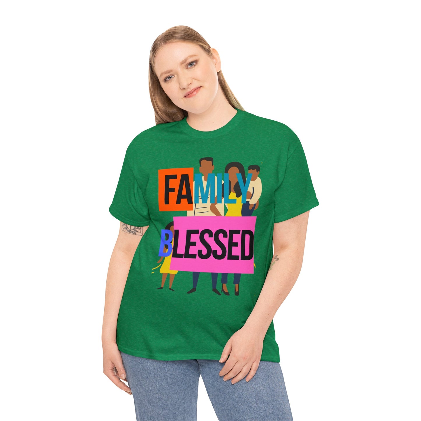 Family Blessed Unisex Heavy Cotton Tee