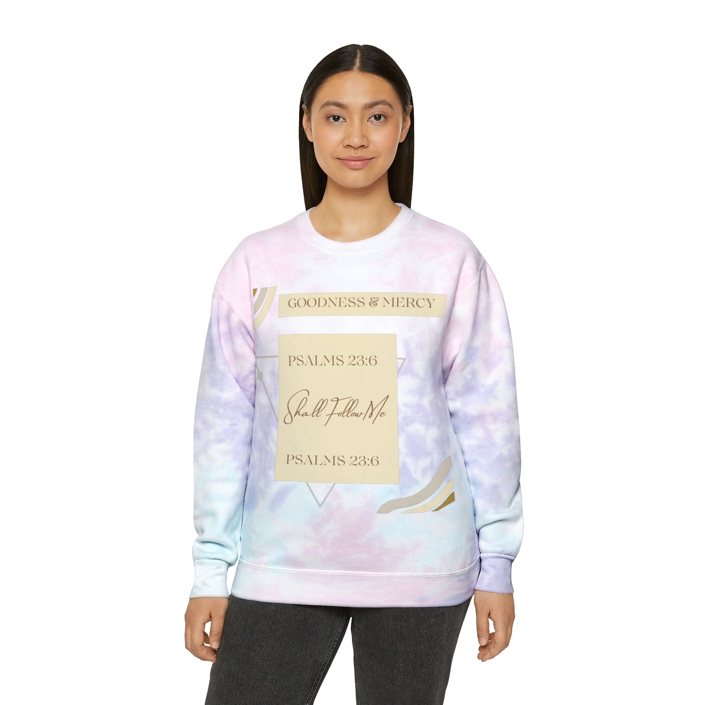 Goodness & Mercy Unisex Tie-Dye Sweatshirt