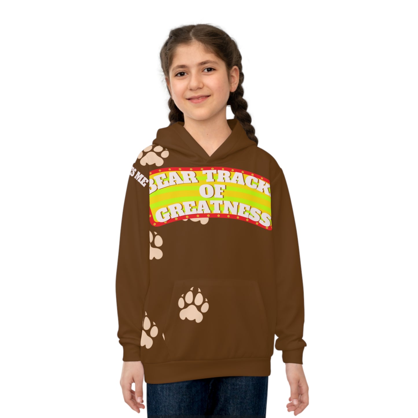 Bear Tracks Of Greatness Children's Hoodie