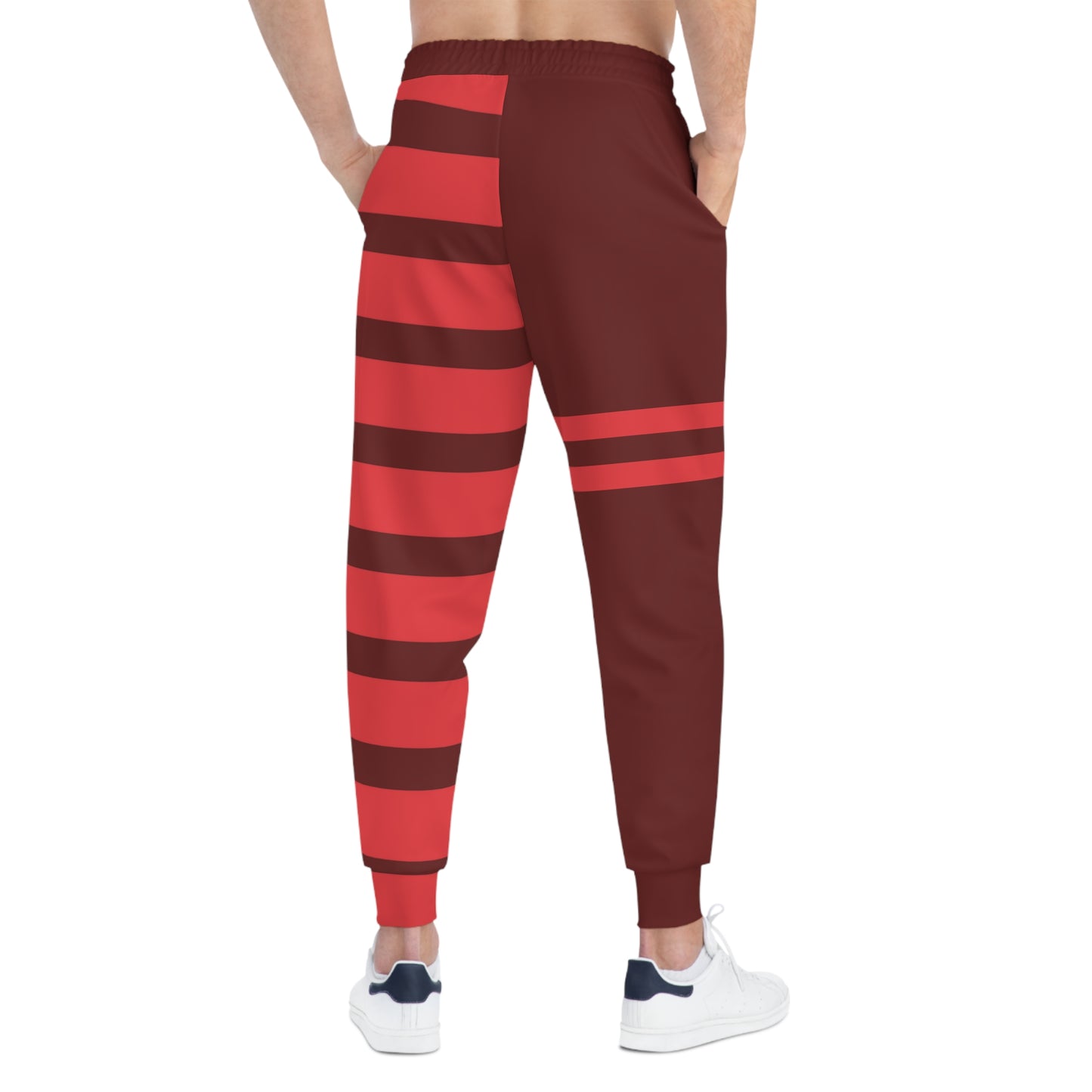 Jesus Is Joy Athletic Joggers(burgandy)