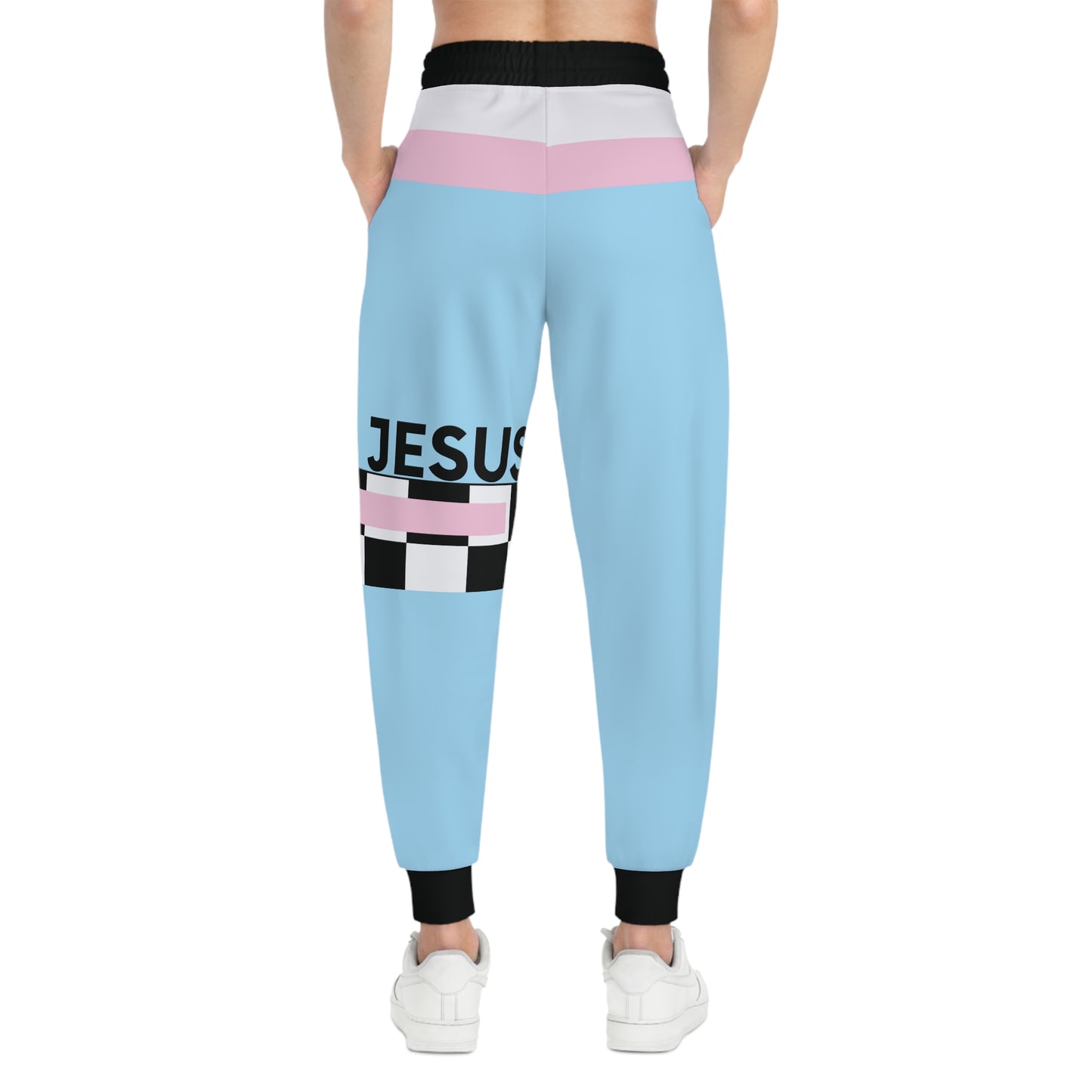 I Love Jesus (Pink) Athletic Joggers