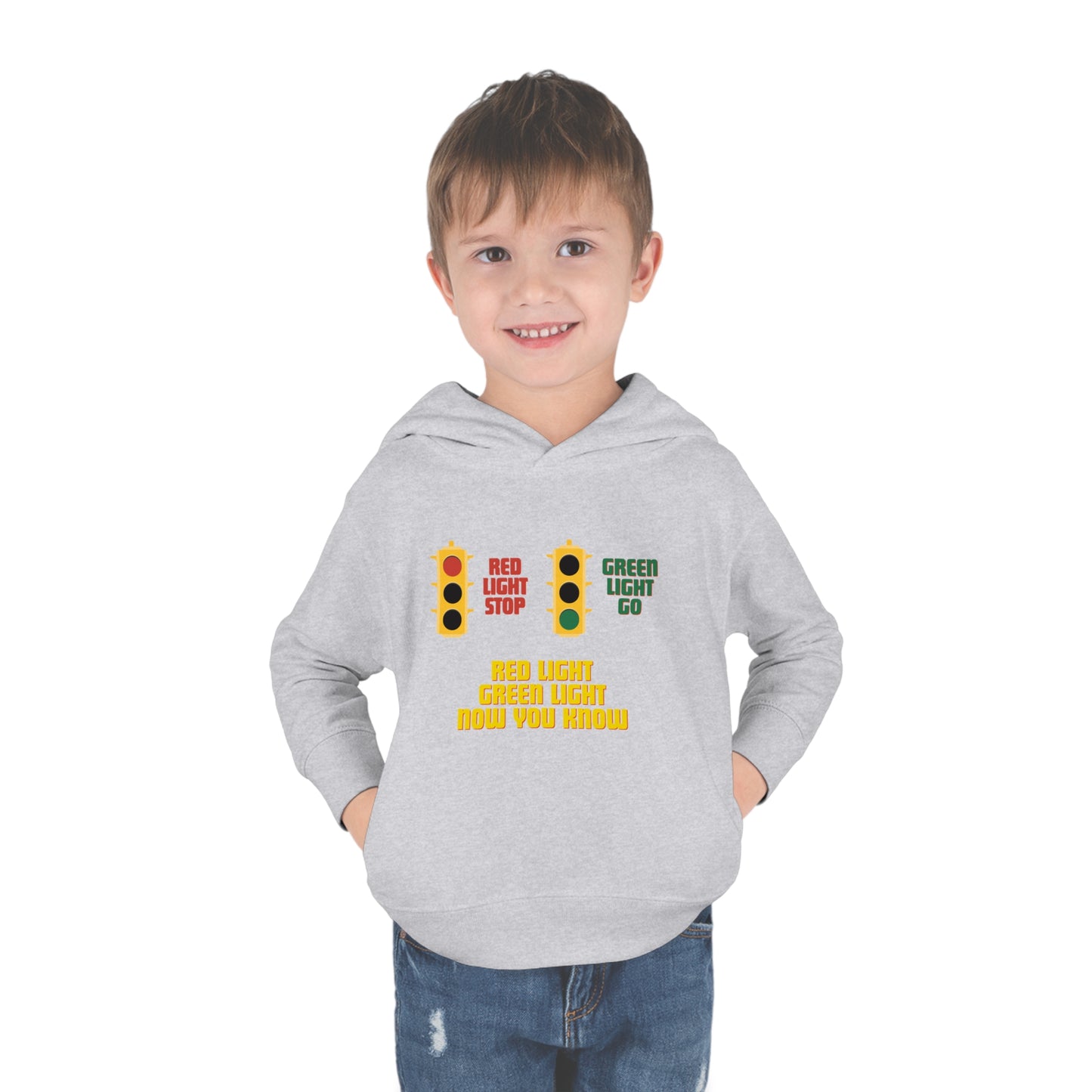 Red Light Green Light Toddler Pullover Fleece Hoodie