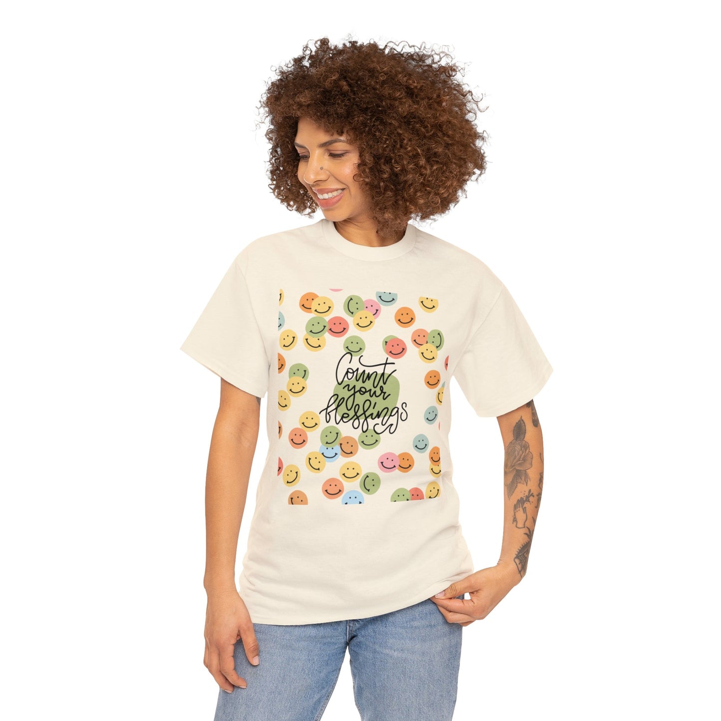 Count Your Blessings Unisex Heavy Cotton Tee