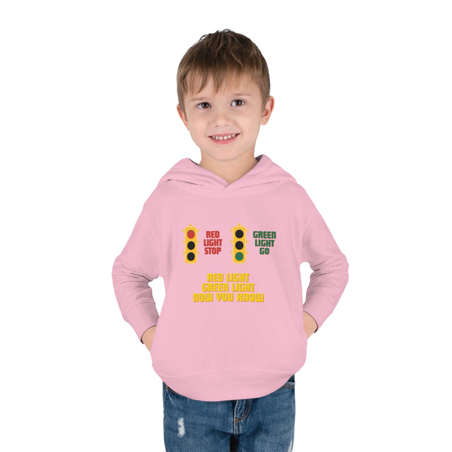 Red Light Green Light Toddler Pullover Fleece Hoodie