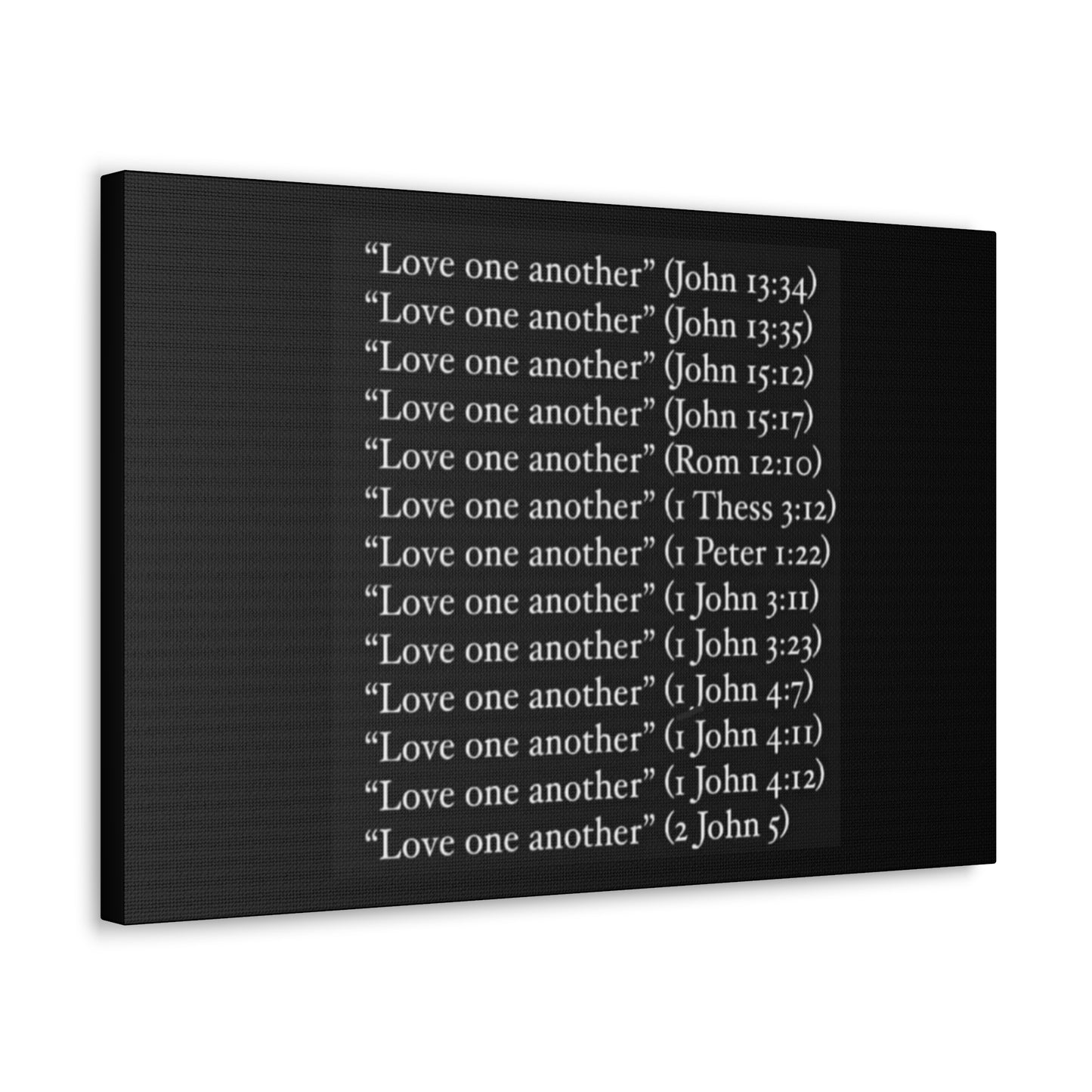 Love One Another Canvas Gallery Wraps