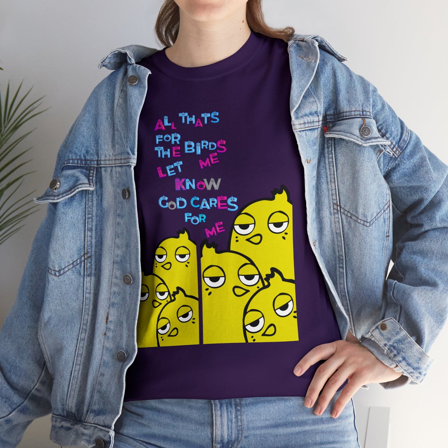 For The Birds Unisex Heavy Cotton Tee