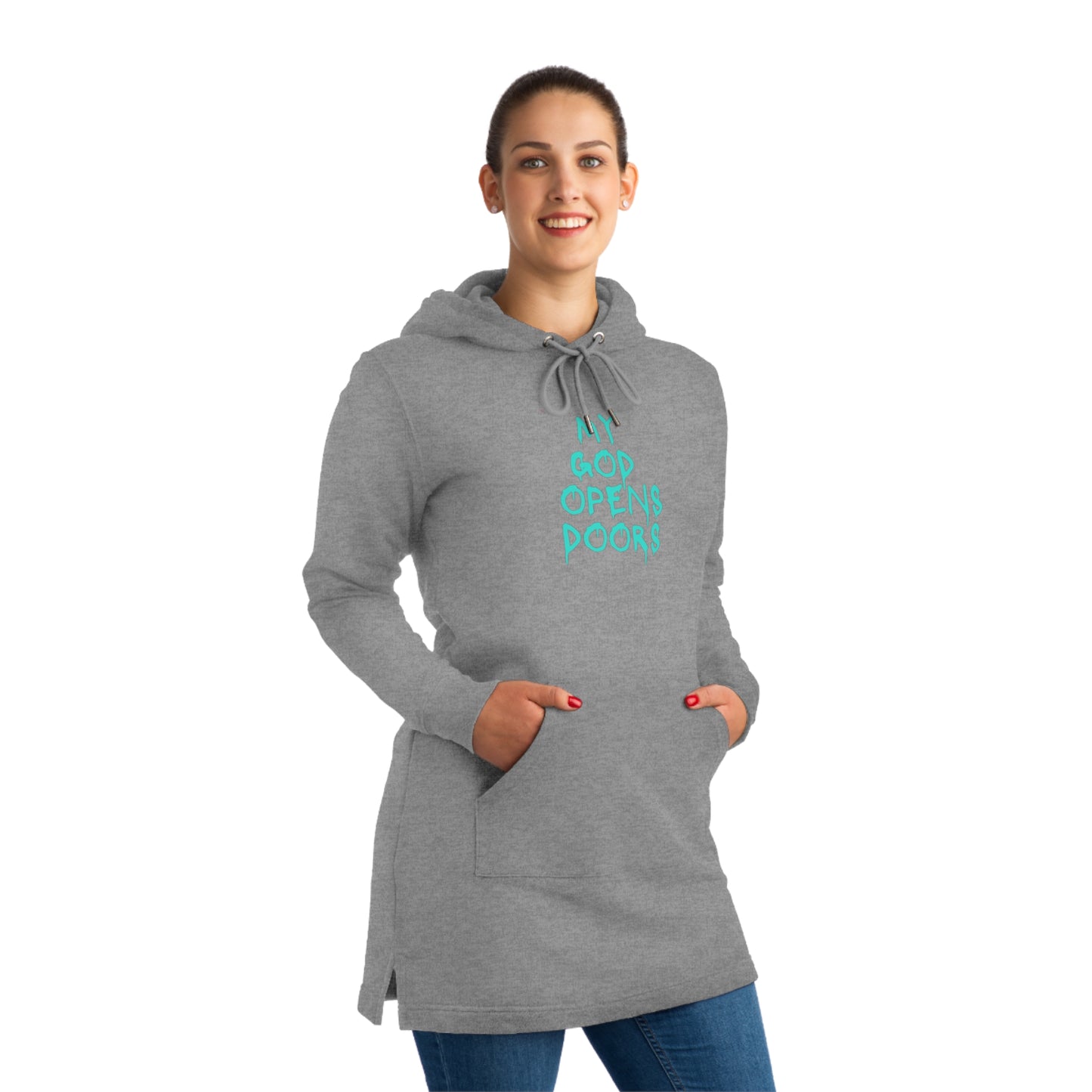 My God Opens Doors Streeter Hoodie Dress