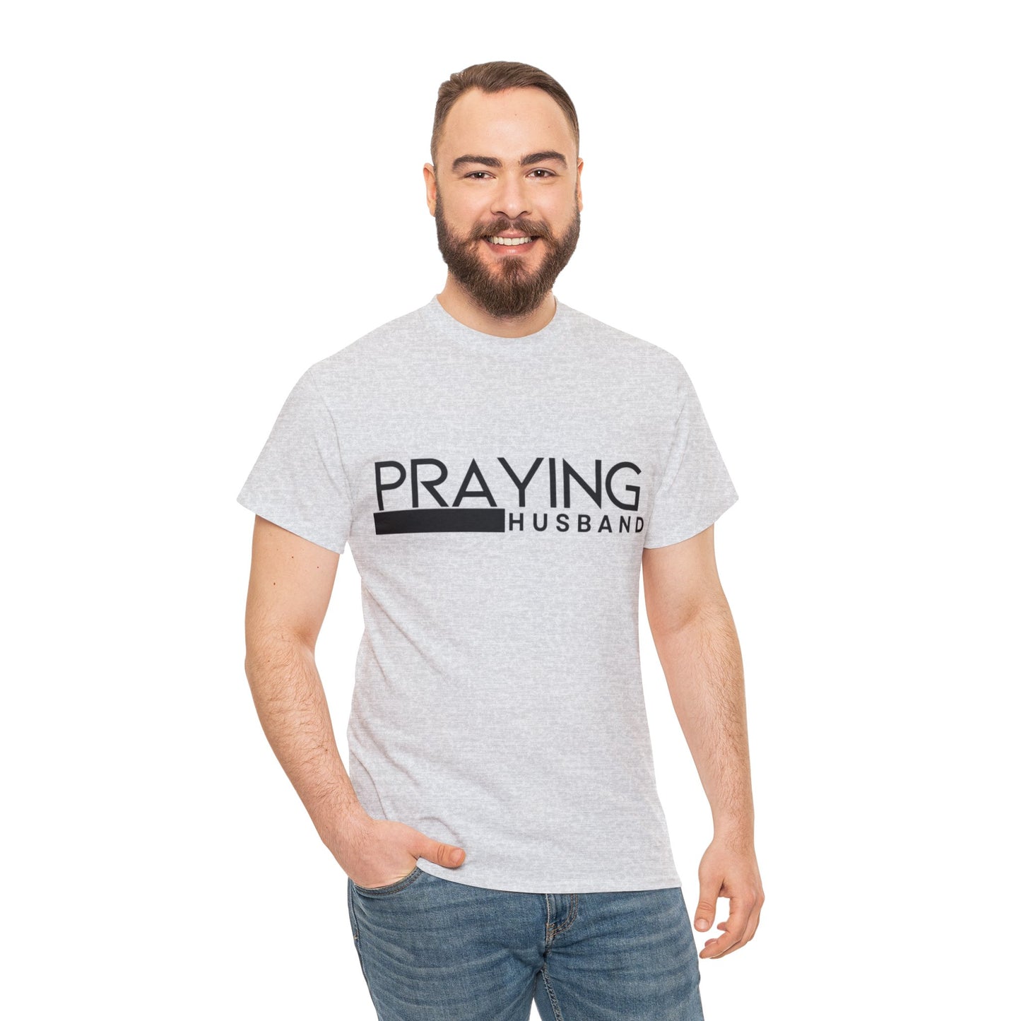 Praying Husband Unisex Heavy Cotton Tee