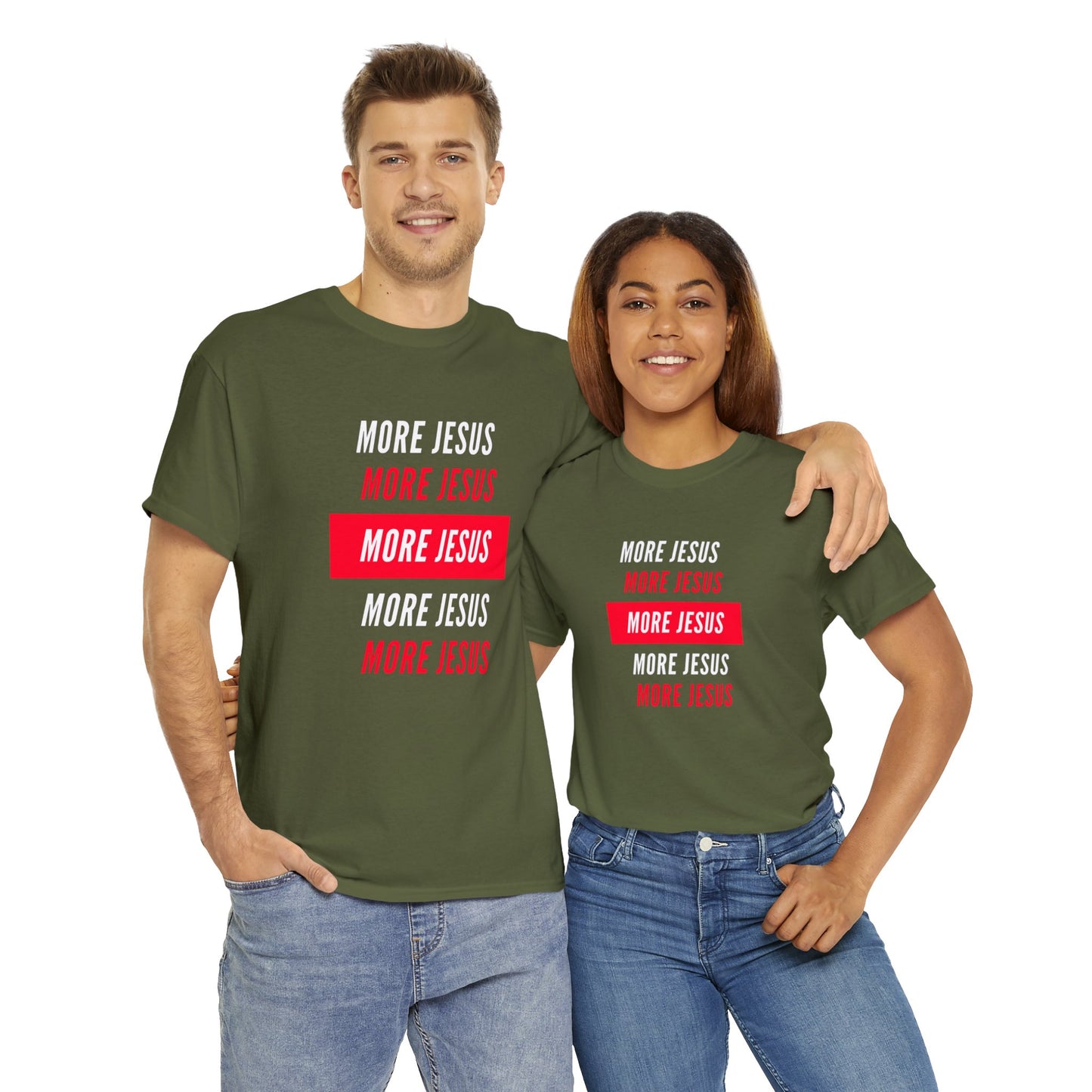 More Jesus Unisex Heavy Cotton Tee