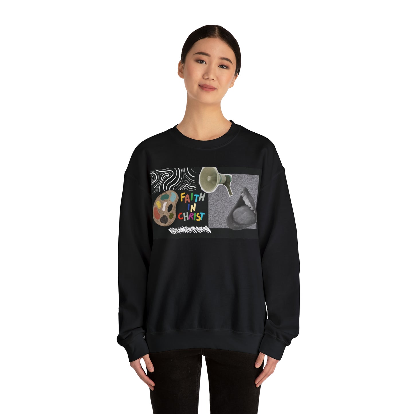 Faith In Christ Unisex Heavy Blend™ Crewneck Sweatshirt