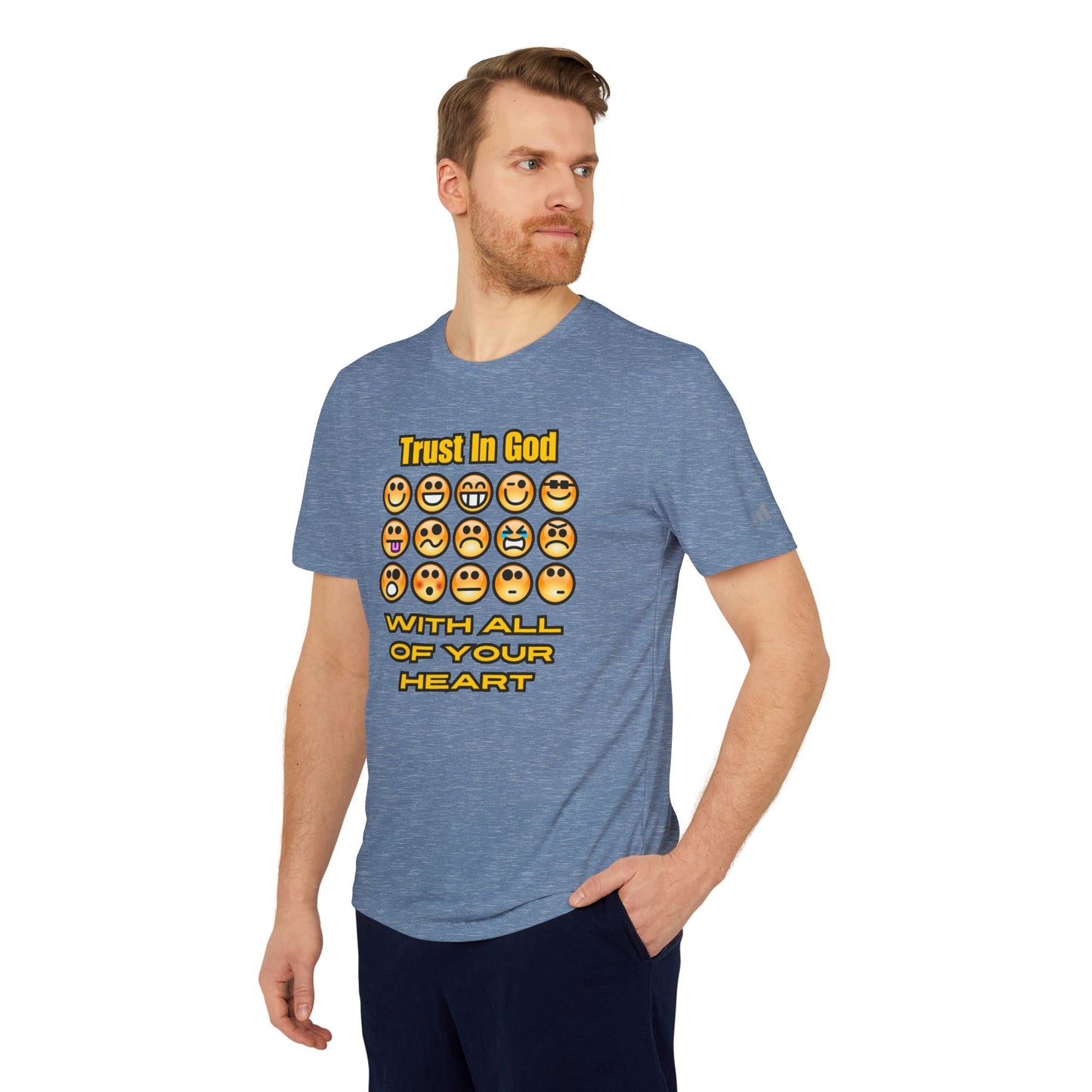 Trust in God Emoji Expression Unisex Tee