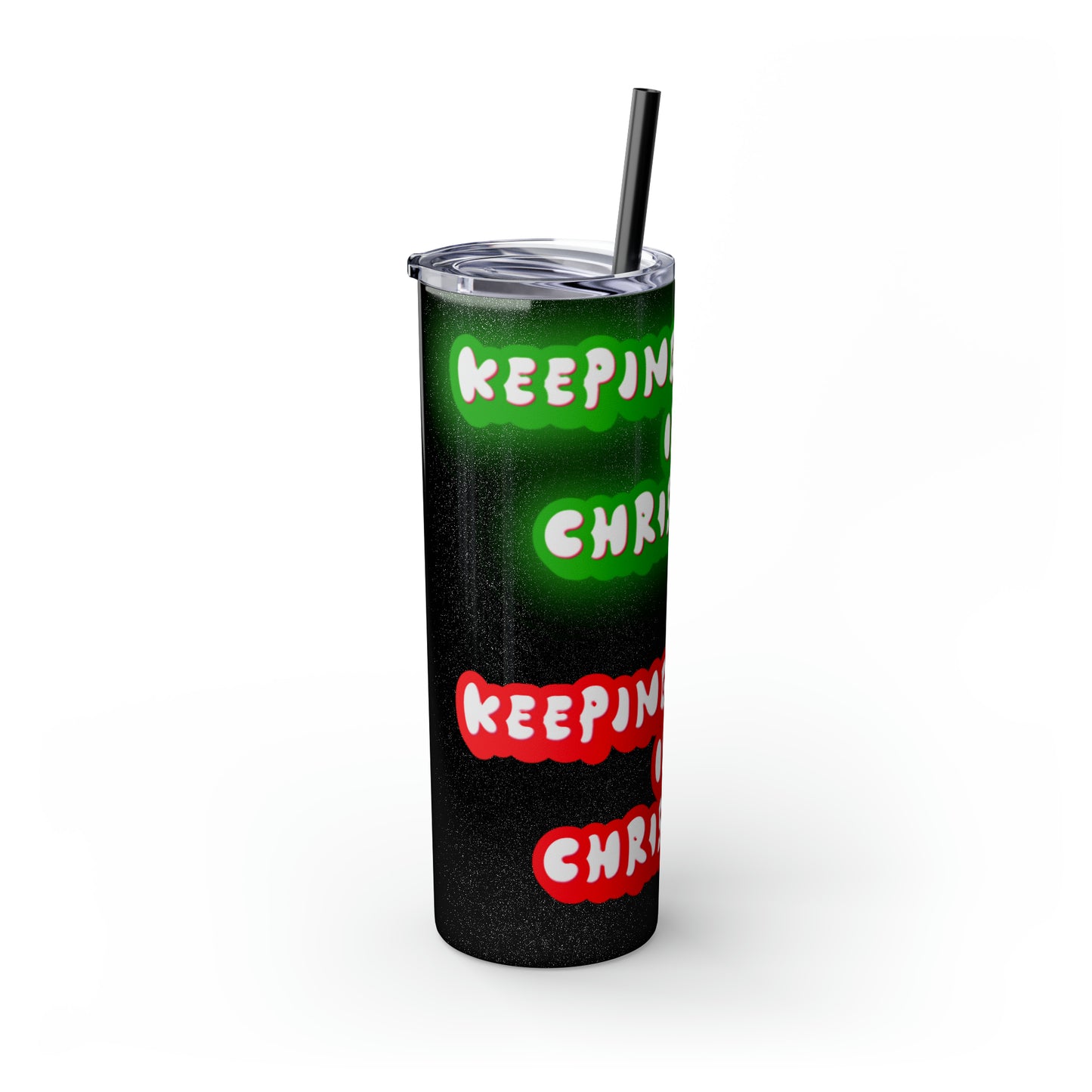 Keep Christ in Christmas Skinny Tumbler with Straw, 20oz