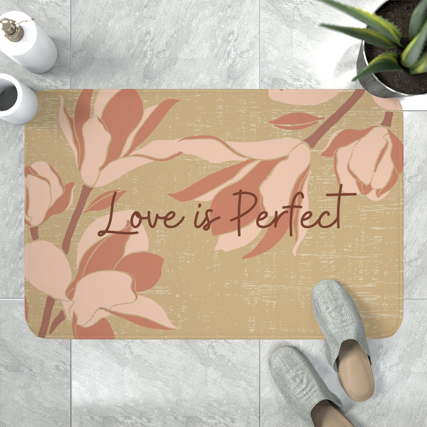 Love is Perfect Memory Foam Bath Mat