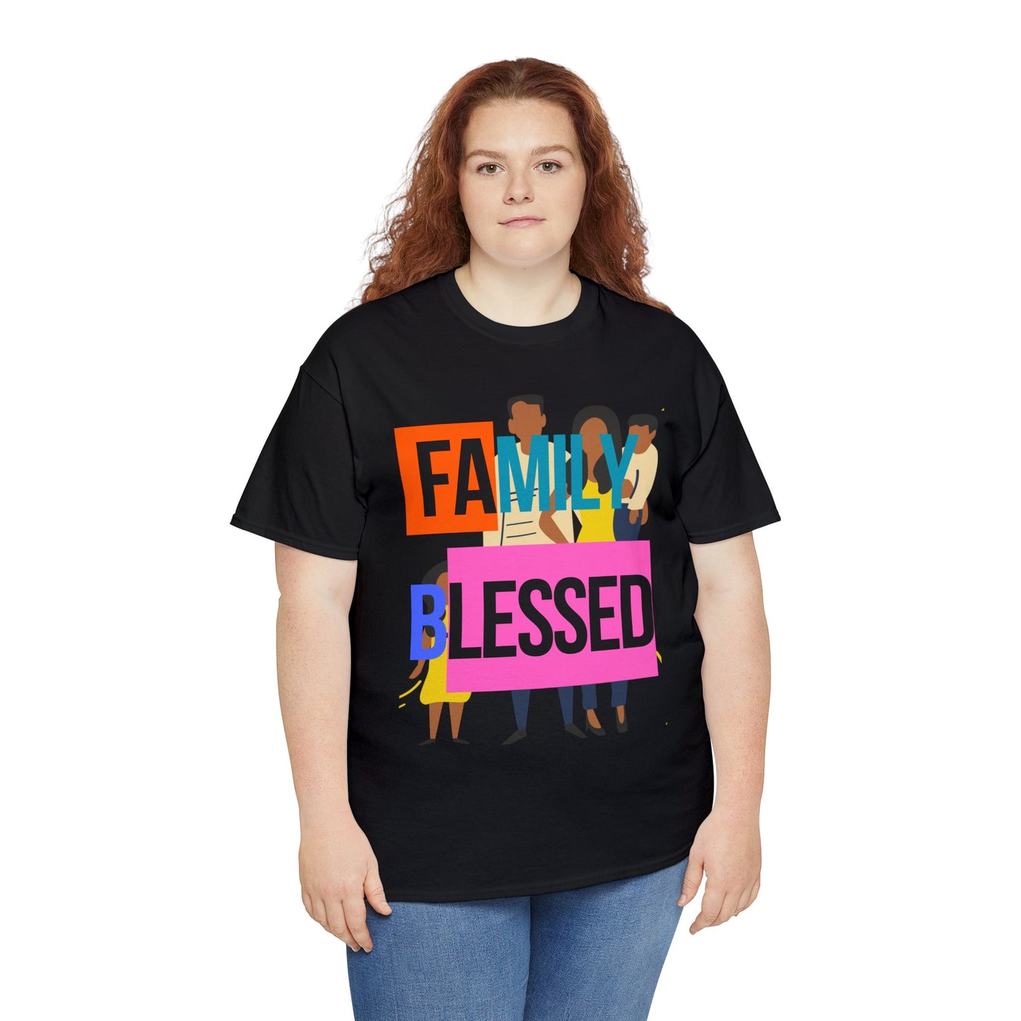 Family Blessed Unisex Heavy Cotton Tee